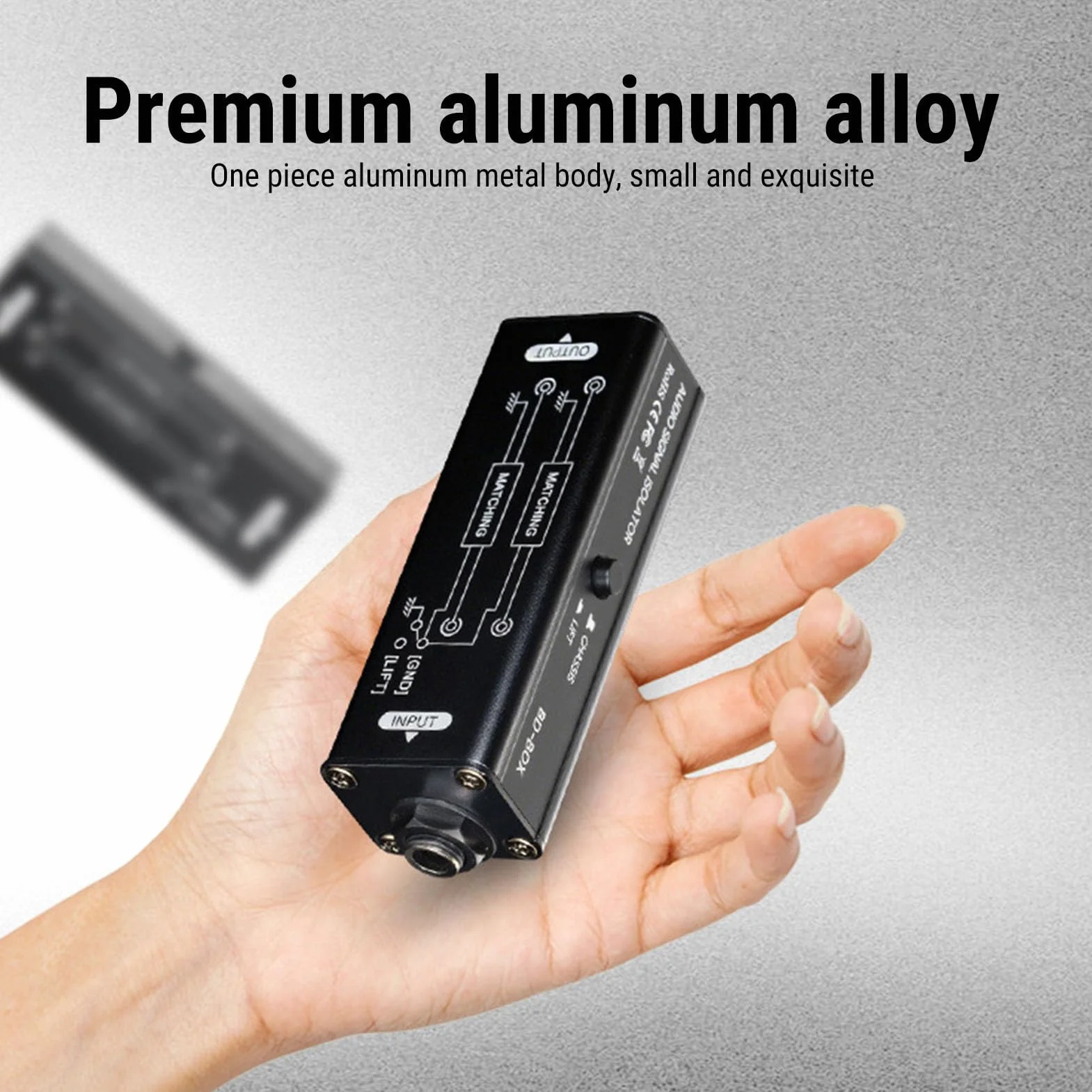 Pasywny Izolator Dźwięku Eliminator Eliminator, Izolator Aluminium Aluminium Aluminium XLR dla Domowego Systemu Stereo, Głośnik, Samochodowe, Zestaw Samochodowy