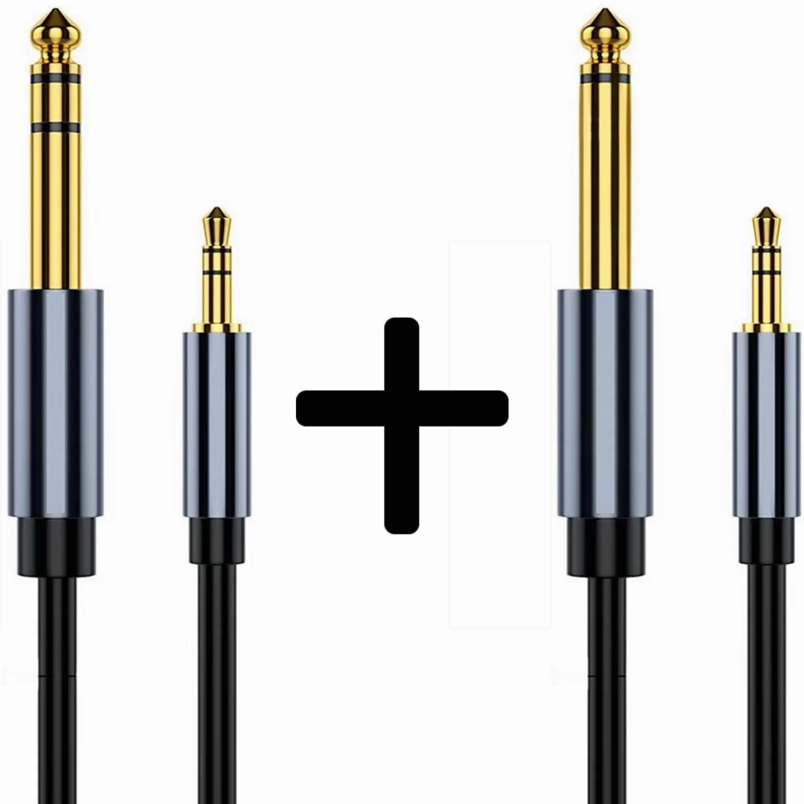 akcesoria do gitary 3,5 Mm Do 6,5 Mm Kabel Audio Jack Z Męskiego Na Męskie Zbalansowane Kable Do Wzmacniacza Komputerowego Mikser Głośnik Gitarowy (Color : TS And TRS, Size : 3m)