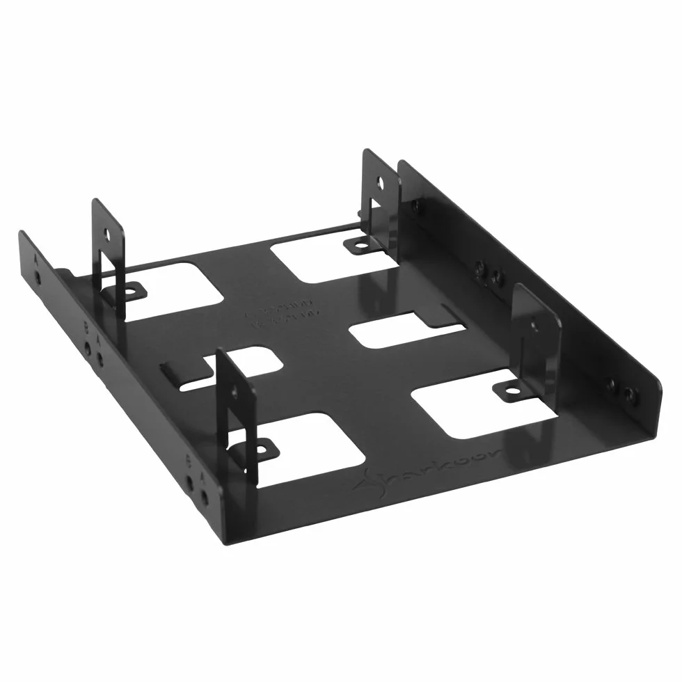 Sharkoon SSD/rama montażowa do 3,5 cala BayExtension, czarna do dwóch dysków SSD