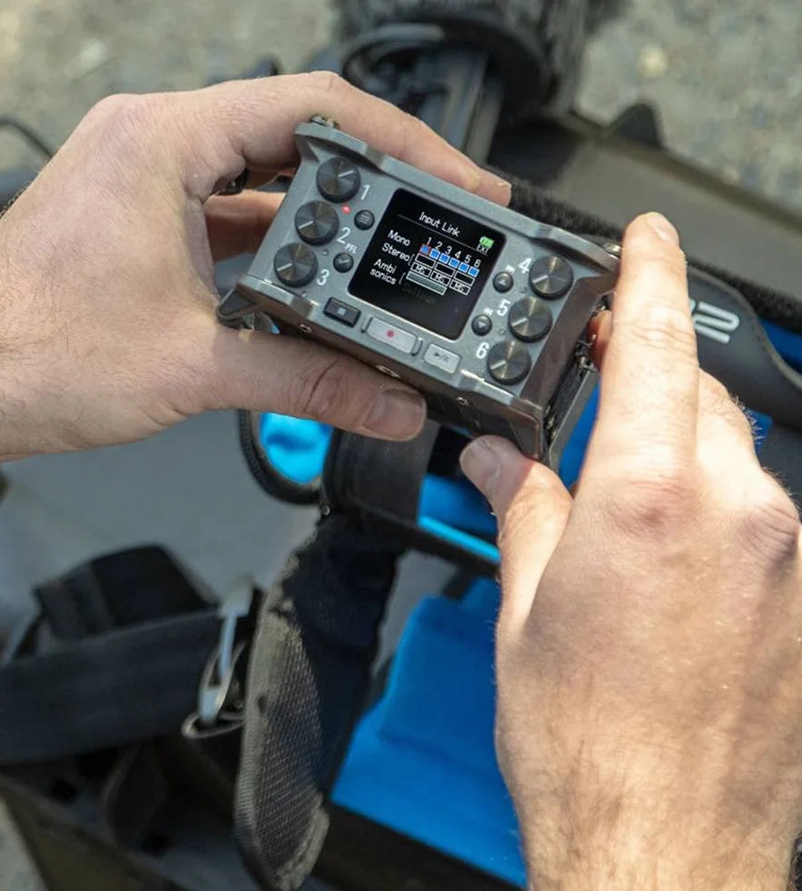 ZOOM F6 Rejestrator Polowy 6-Kanałowy 14-Ścieżkowy 32-Bit Audio Timecode UE Antracyt