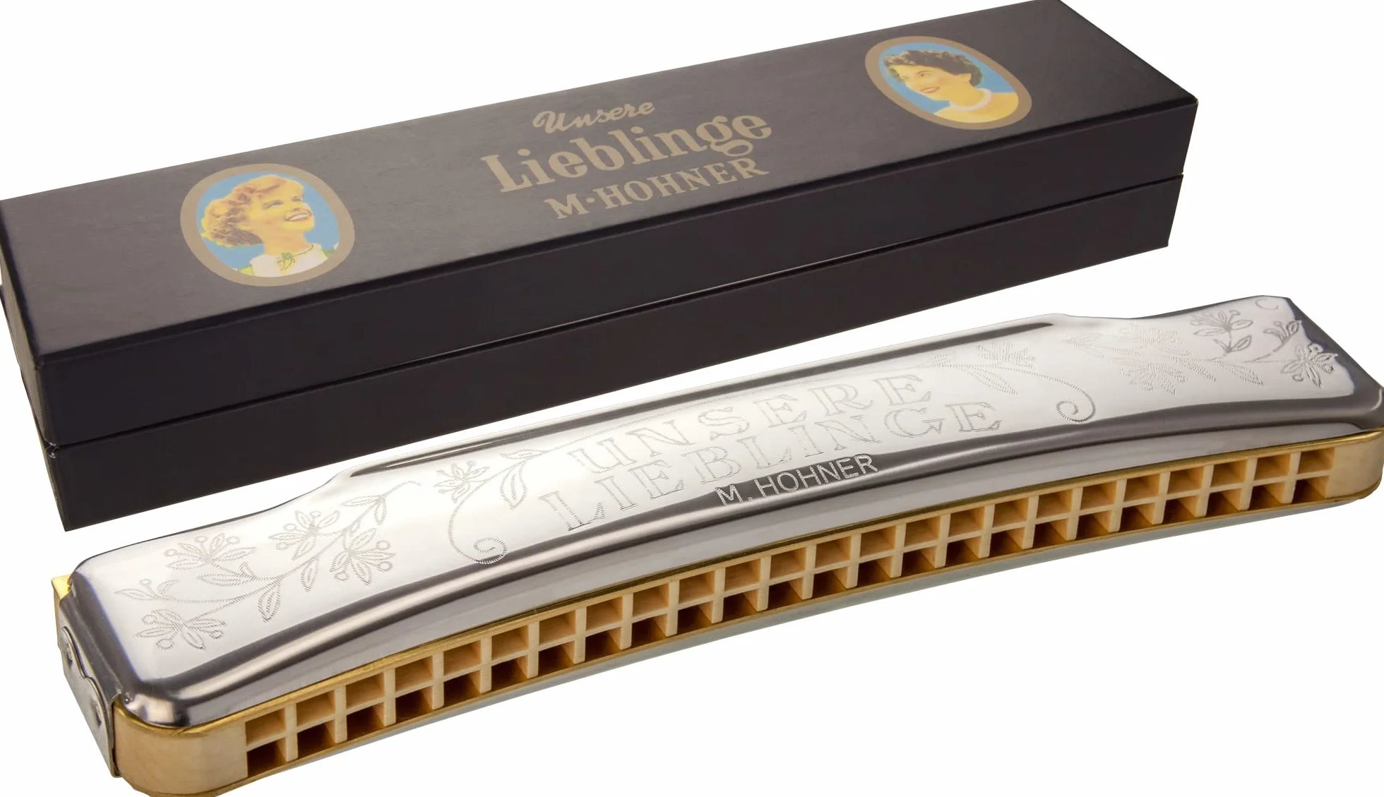Hohner Lieblinge 48C Harmonijka, Srebrny, 18 x 6 x 4 cm