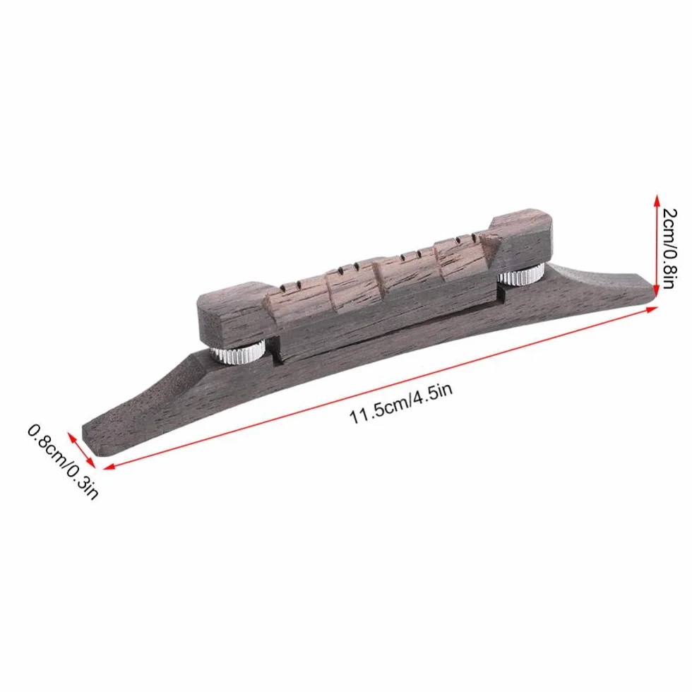 Mandolinowy mostek sznurkowy, palisander regulowana wysokość mostka mandolina instrument DIY części naprawcze