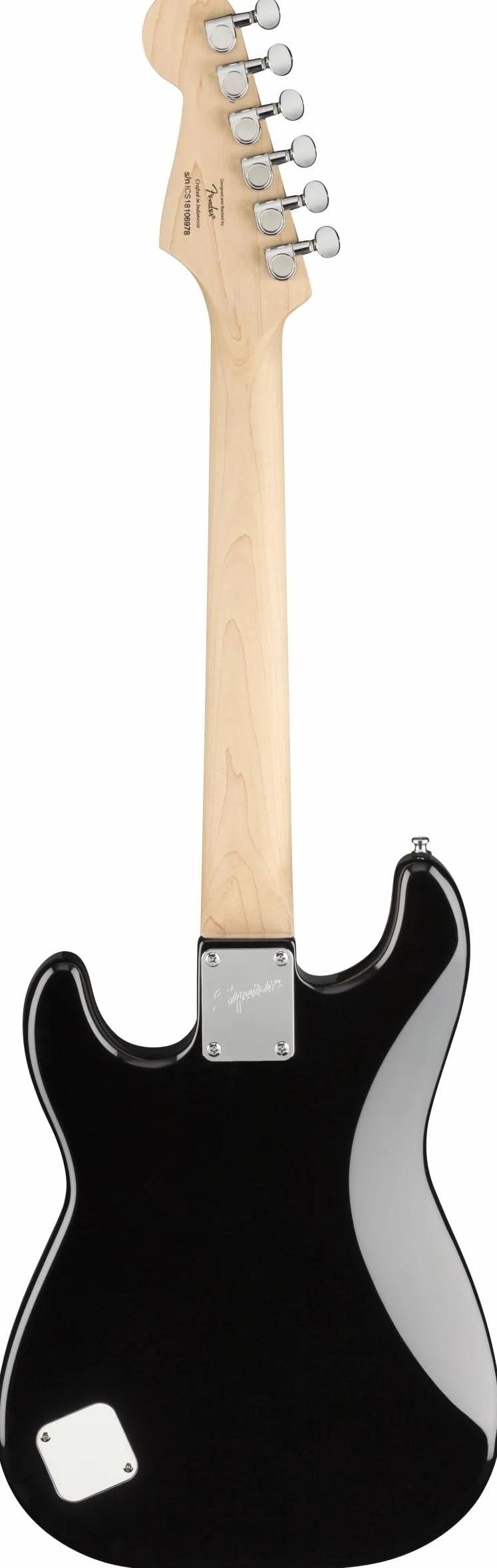 Squier by Fender Mini Stratocaster, gitara elektryczna, podstrunnica laurowa, czarna