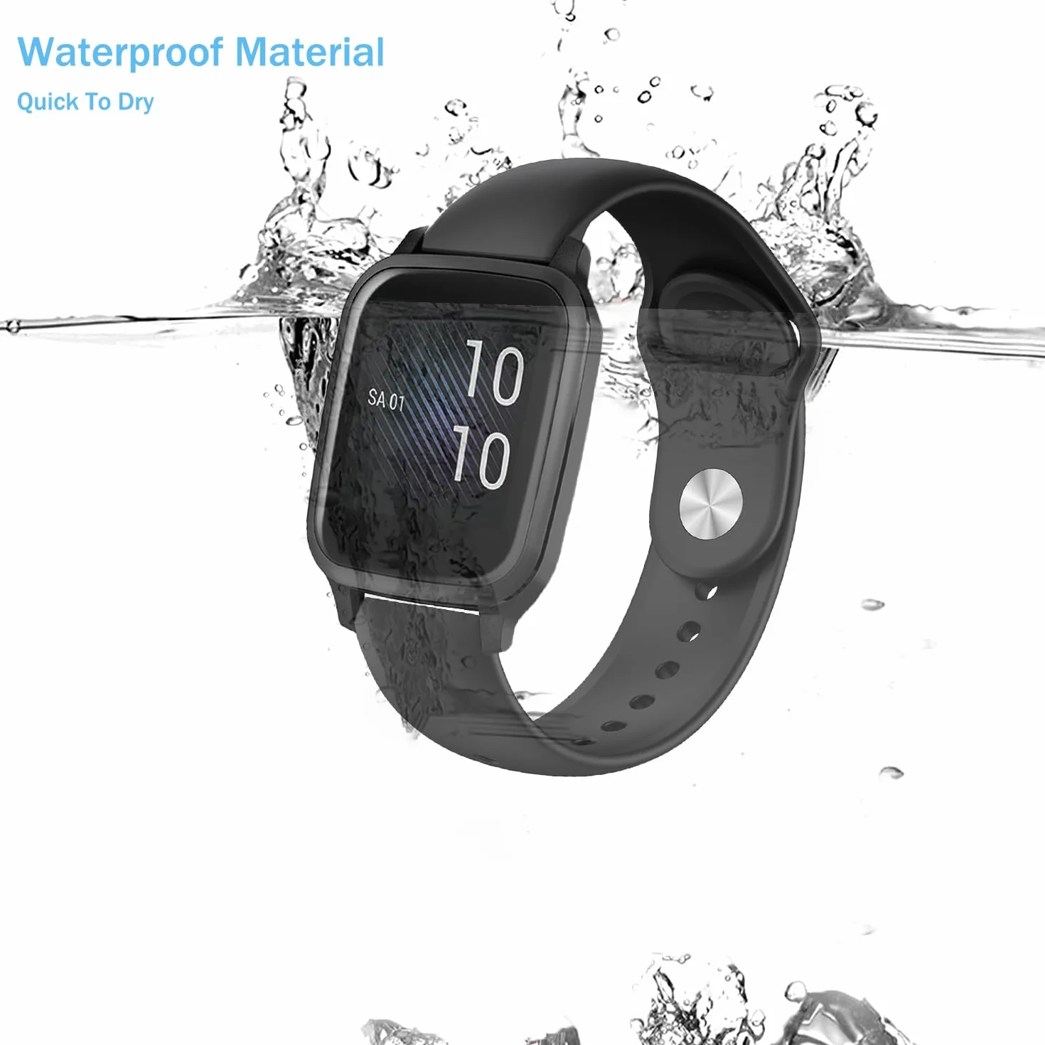 Issinlky Pasek sportowy Soft Silicone do Garmin Venu Sq/Music/Sq 2/Music, 20mm do Garmin Venu 2 Plus/Vivoactive 6/5/3/Vivomove HR/Forerunner 55 245 645