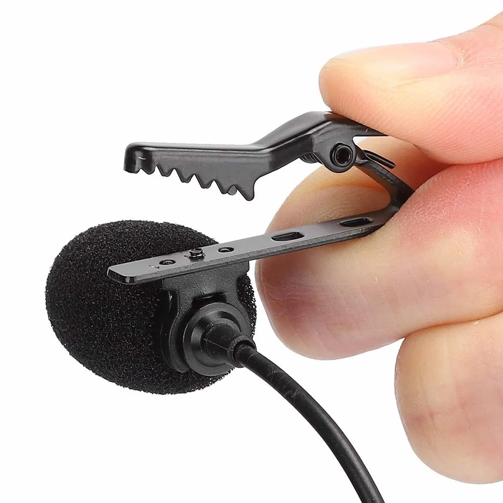 Mikrofon do klapy, Kondensator dookólny 1,5 m mikrofon klapy ze złączem 3,5 mm średnicy, mini mikrofon nagrywania konferencji, podcast, nagrywanie entrevi