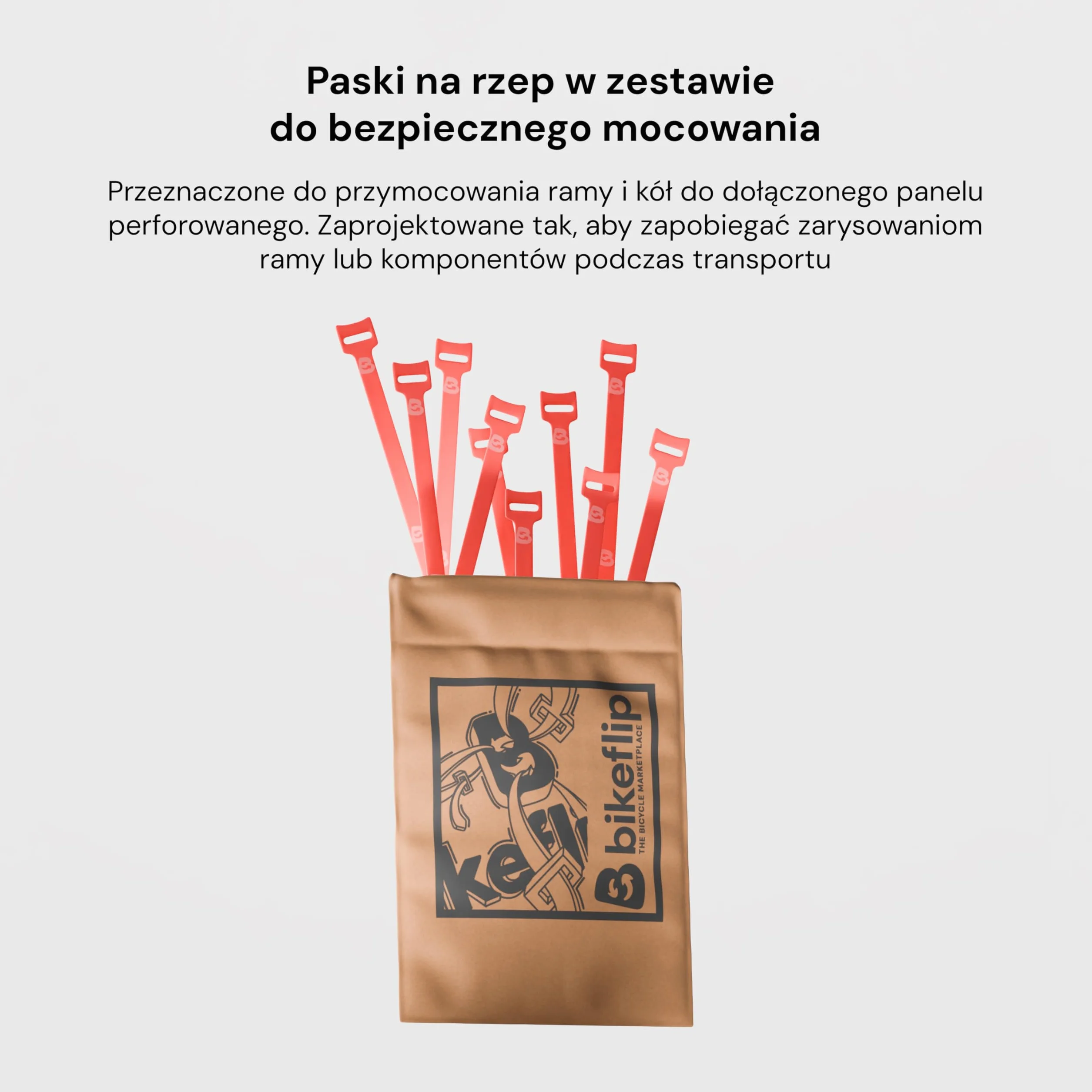 Bikeflip Box, Karton do Wysyłki Rowerów MTB, E-Bike i Gravel, Wytrzymała i Wielokrotnego Użytku Tektura Falista, Szybki Montaż do Podróży i Transportu Kurierem