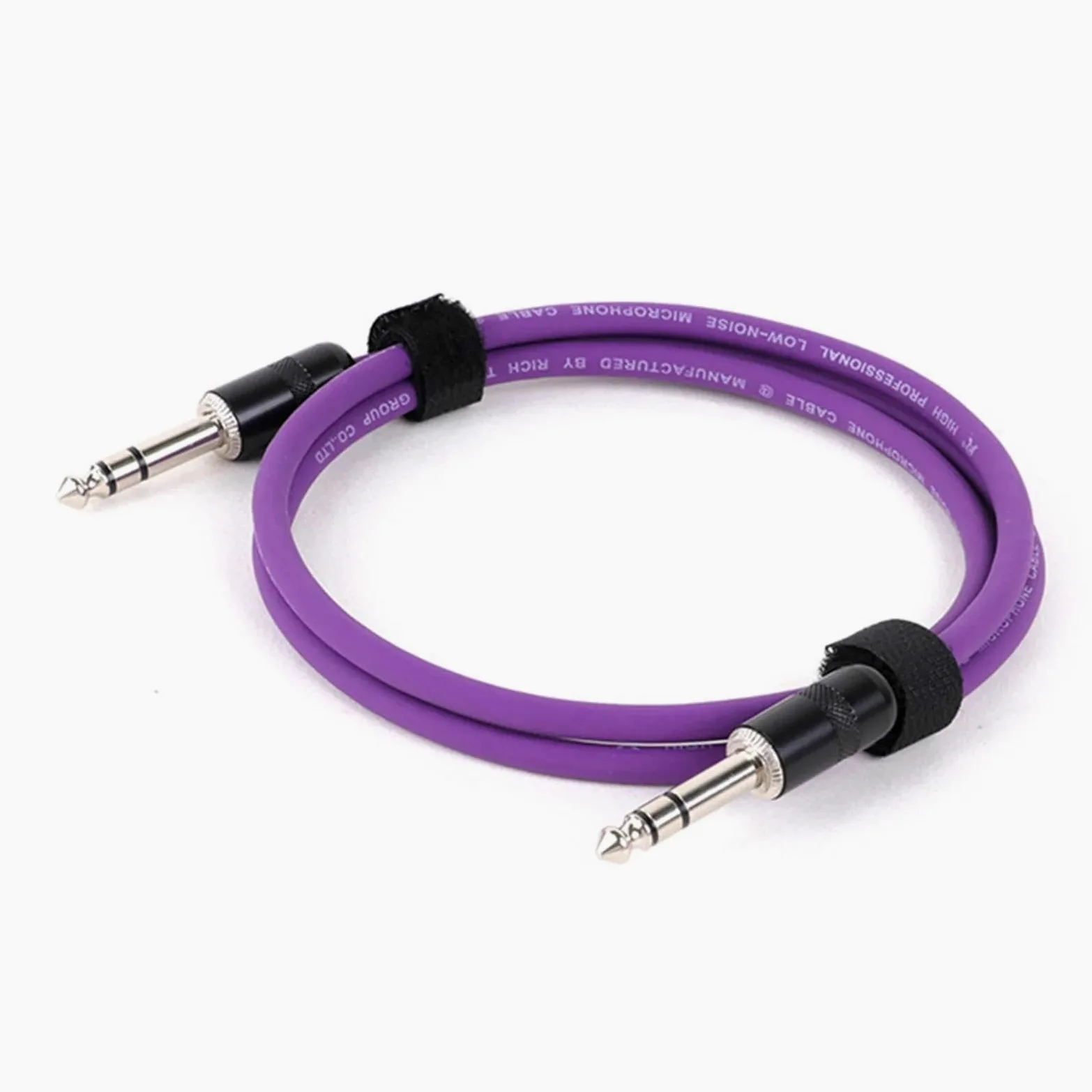 Pro Audio kabel 1/4 Cala Prosty Kabel Instrumentalny Stereo Profesjonalny Kolorowy Kabel Do Gitary Basowej Wzmacniacza Klawiatury(Purple,15m)