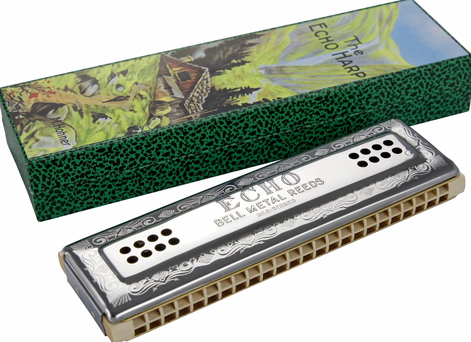 Hohner Harmonijka Ustna, Srebrny, 96 tonów, tonacja C/G