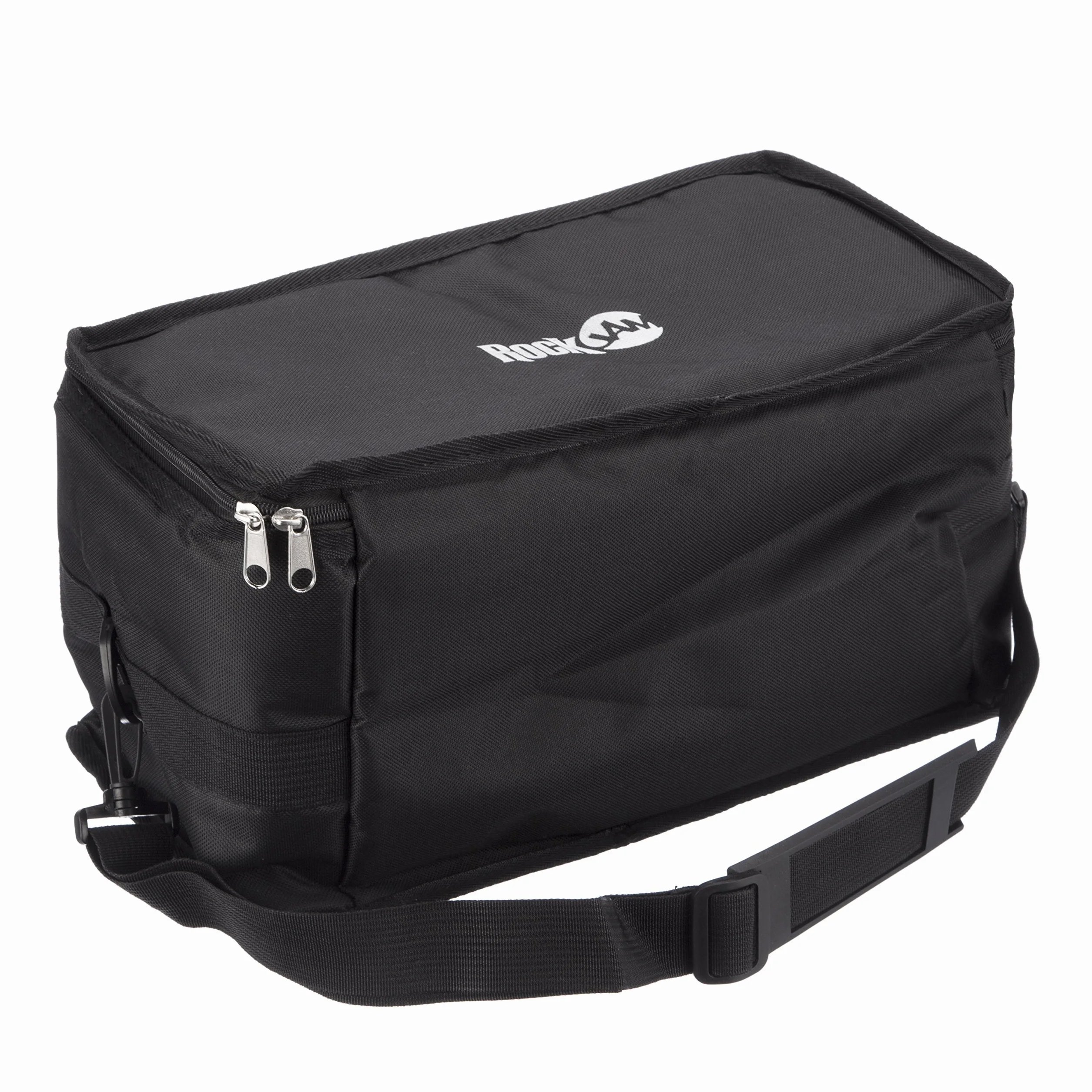 RockJam RJ-100300 zestaw bongo 17.8 cm i 20.3 cm z wyściełaną torbą i kluczem tuningowym naturalny