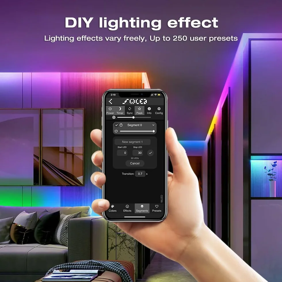 GLEDOPTO WLED Digital Strip Light Controller WiFi DC5-24 V obsługa WS2812 2811 SK6812 i inne RGB RGBW Strip Lights 800 IC DIY