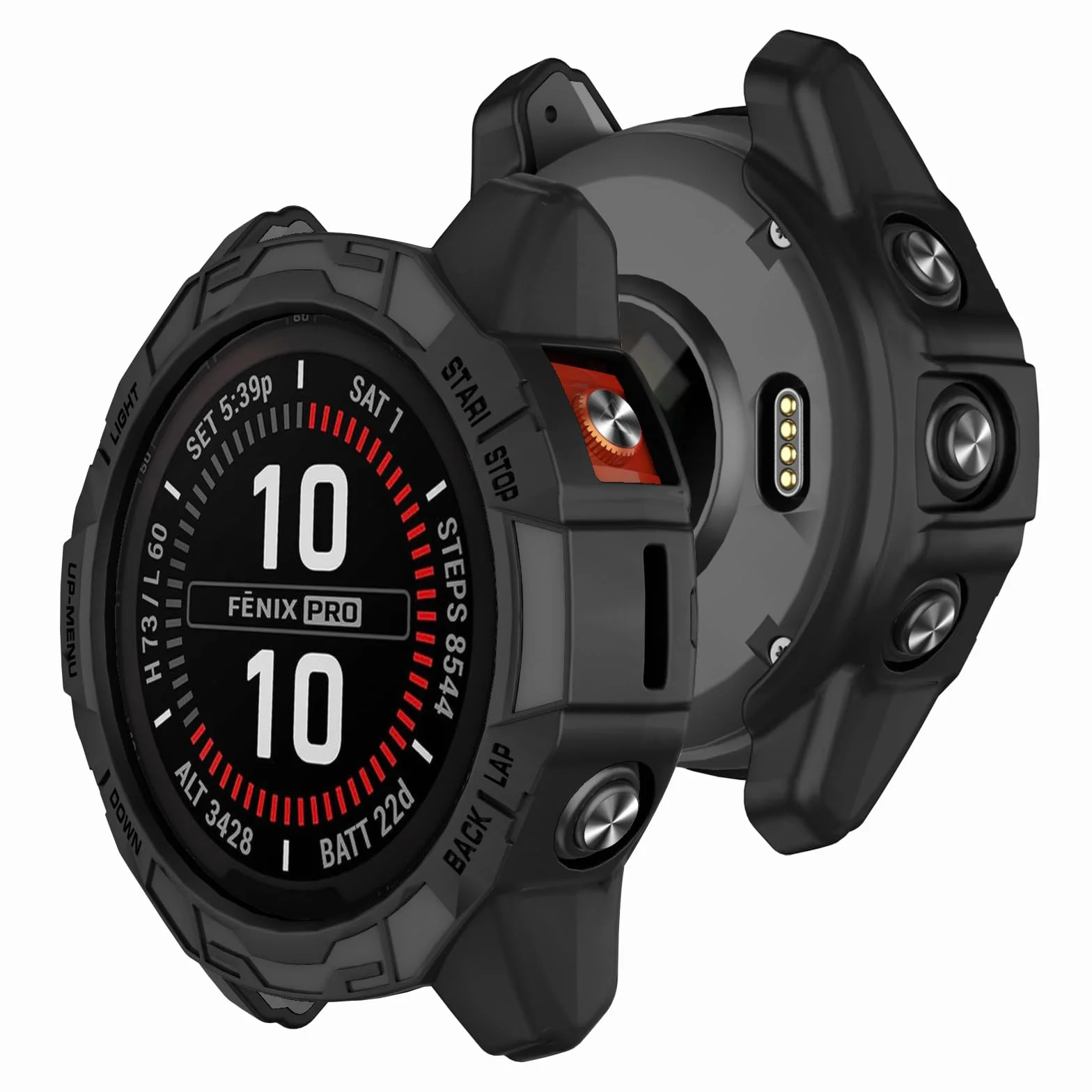 Etui ochronne do Garmin Fenix 7X Pro/Fenix 7X/Epix Pro 51 mm, TPU etui ochronne na ramę zegarka, akcesoria