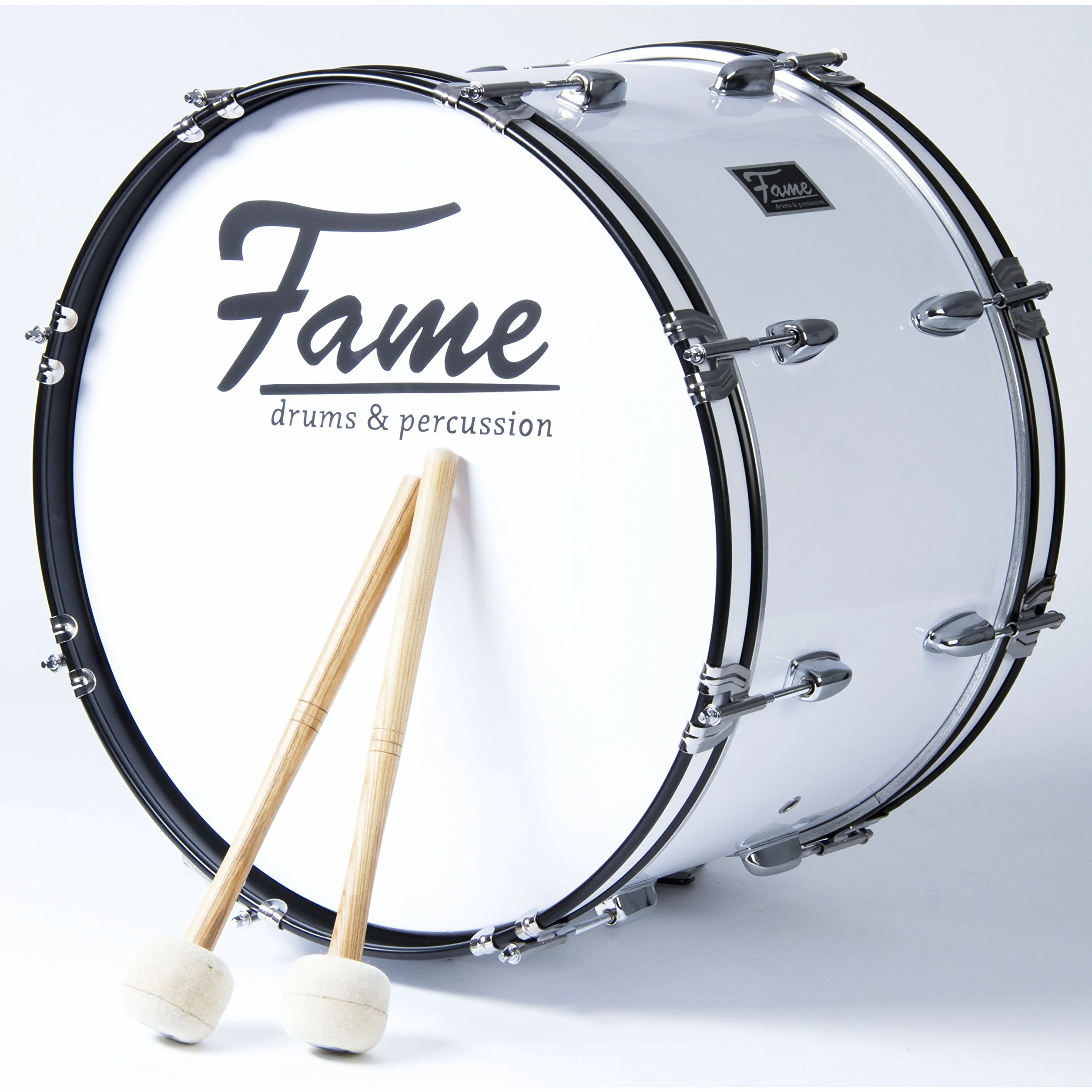 Fame Marching BassDrum 24"x12" with strap and beaters - Marszowy bęben basowy