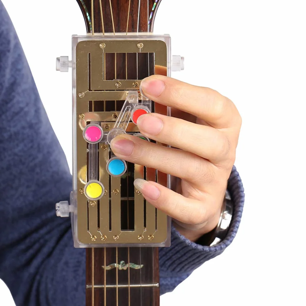 Chord Buddy system uczenia się gitary z klipowym stroikiem chromatycznym i 6 akordami