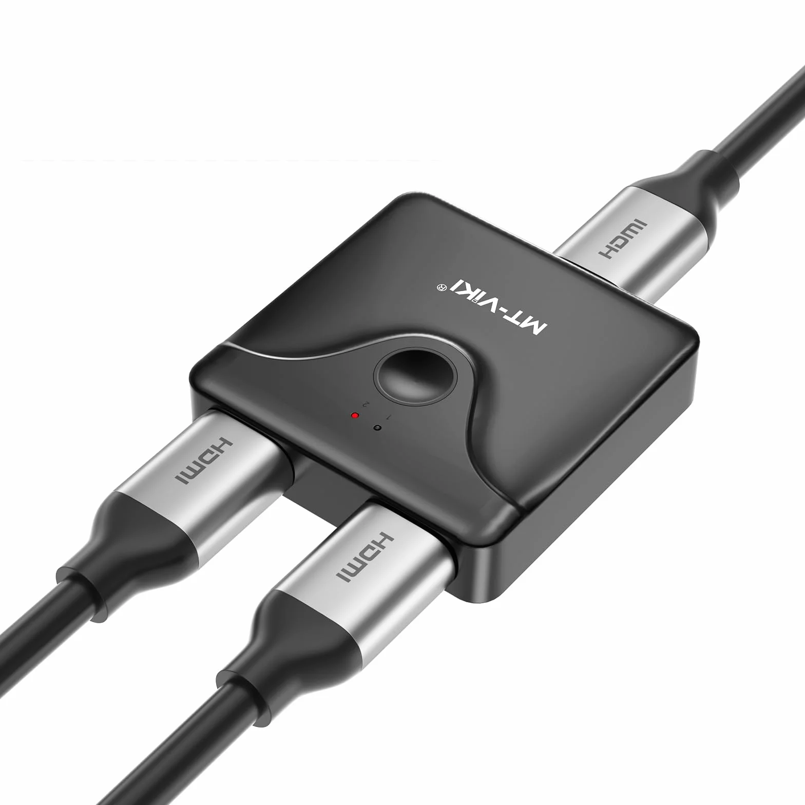 MT-VIKI Przełącznik HDMI 4K60 Hz 2 w 1, Dwukierunkowy Rozdzielacz 1 w 2, Kompatybilny z Laptopami, Komputerami PC, Xbox, PS5/PS4, Projektorem, Zasięg 6 m