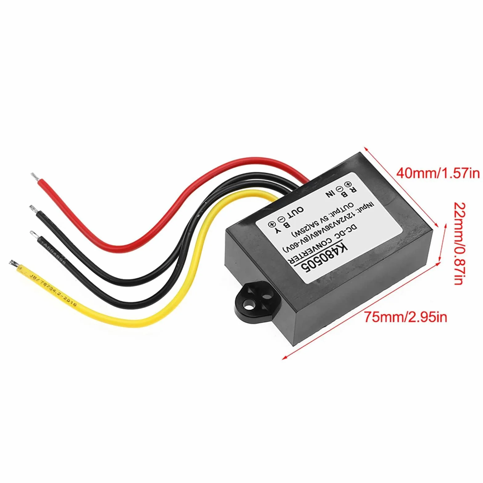 Zasilacz obniżający napięcie DC-DC 12V/24V/36V/48V do 5V 5A