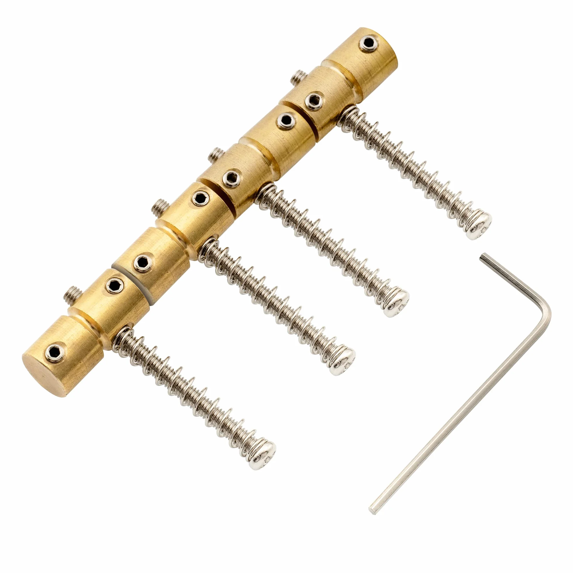 Musiclily Pro 19mm Siodełko Mosiądz Mostka Basowy do 4-strunowy Gitary Basowej Precision Bass/Jazz Bass, Chrom(4 szt.)