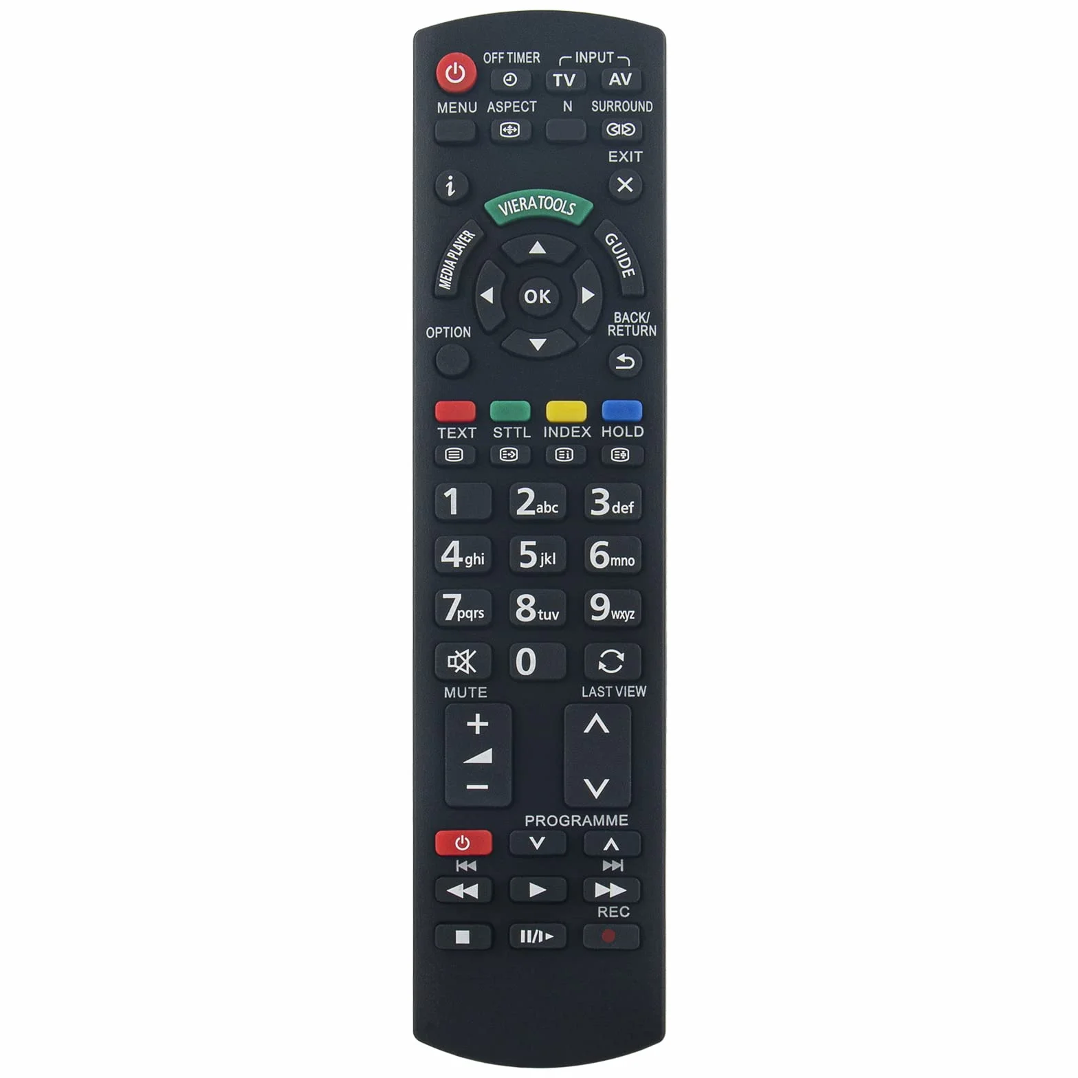 Nowy N2QAYB000717 zamiennik pilota do Panasonic TY-ST42PX5W TX-P50X50E TX-P42X50E TX-L32X5B TX-L50EM5B TX-P50X50B TX-P50X50E TX-PR50X50 TXP42X50 TX-LWWWWW32EM5B TX-L39EM5B pilot do telewizora
