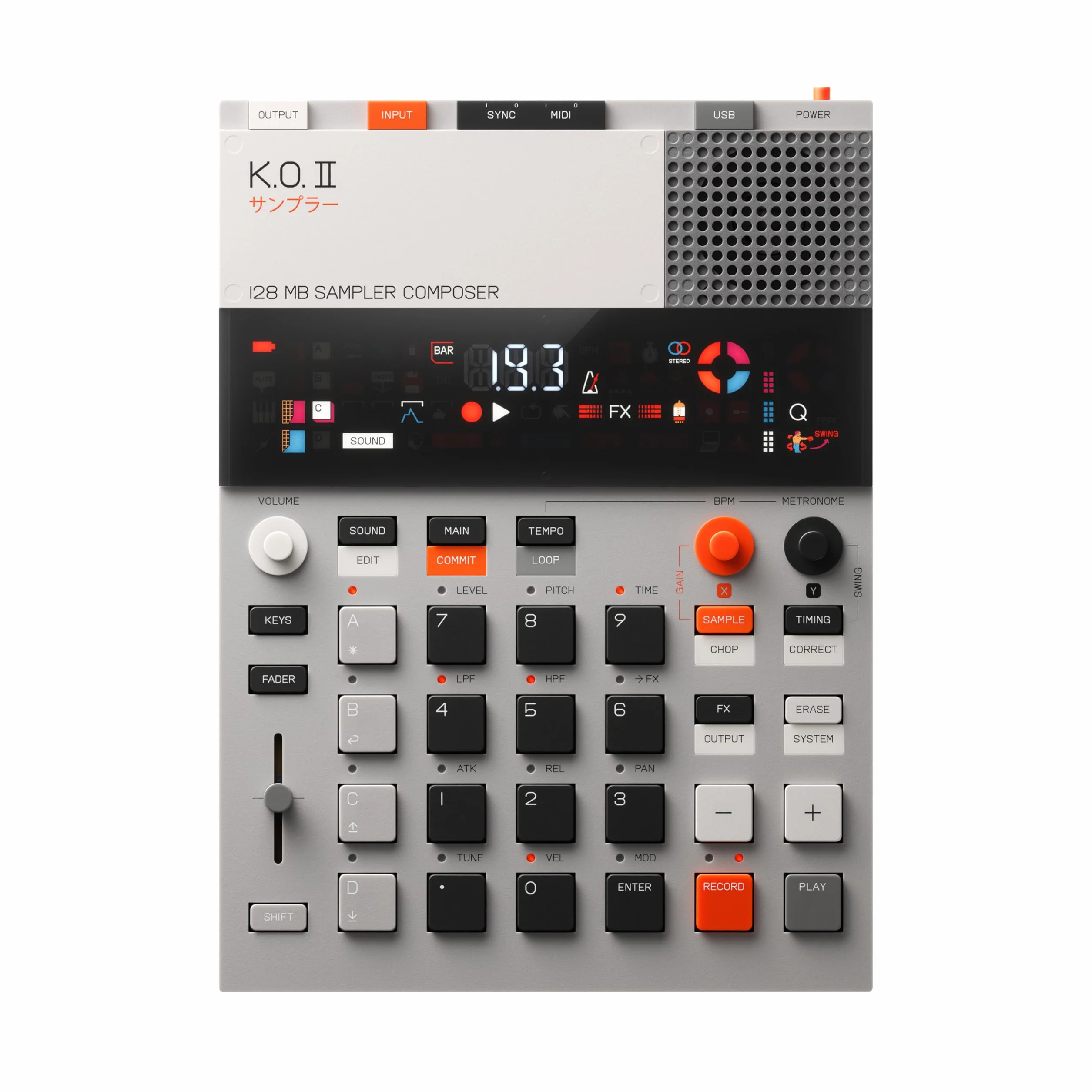 Teenage Engineering EP–133 K.O. II 128 MB Sampler Automat Perkusyjny Sekwencer