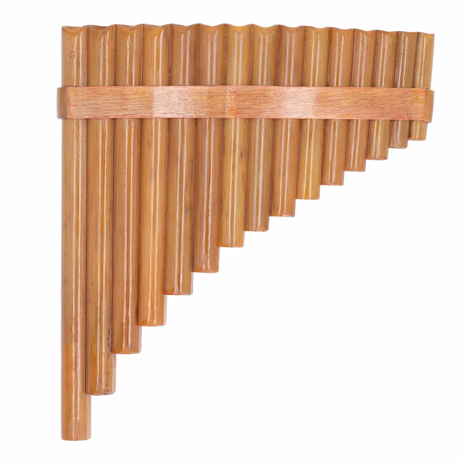 Flet Pana, 15 Piszczałek Instrument Pan Pipe Klucz G dla Początkujących Nauka Nauczania z instrukcją Obsługi Torba do Przenoszenia, Ustnik i Długie Piszczałki Tradycyjny Chiński