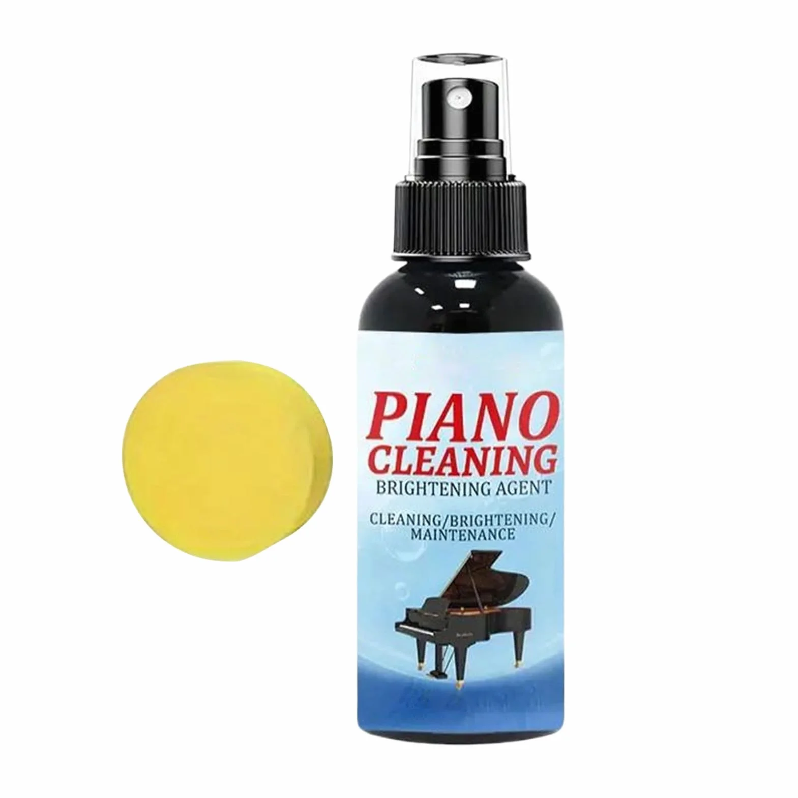 Płyn Do Czyszczenia Klawiszy Fortepianu | Środek Do Polerowania I Czyszczenia Klawiszy Pianina | 100 Ml Płyn Usuwający Plamy I Odcinki Palców | Klawiatur Muzycznych I Komputerowych