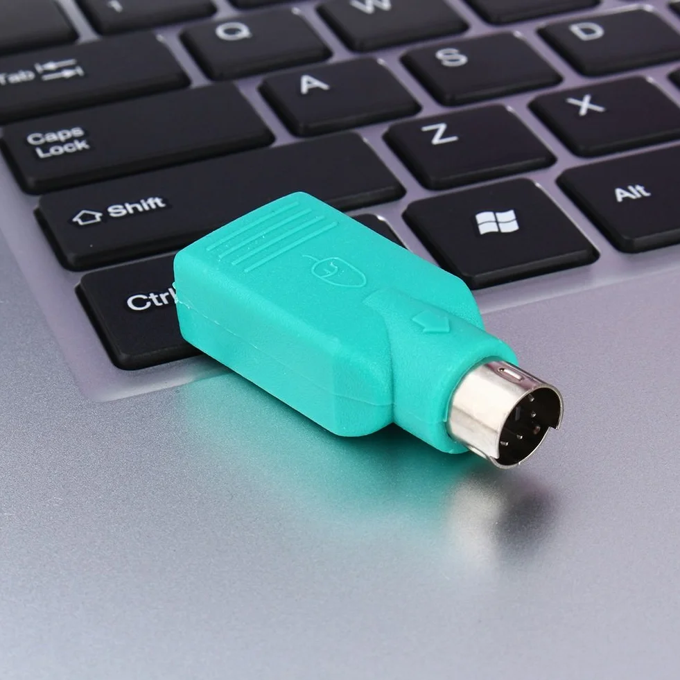 VGEBY Adapter USB żeński na PS2 męski wymienny konwerter USB dla klawiatury i myszy