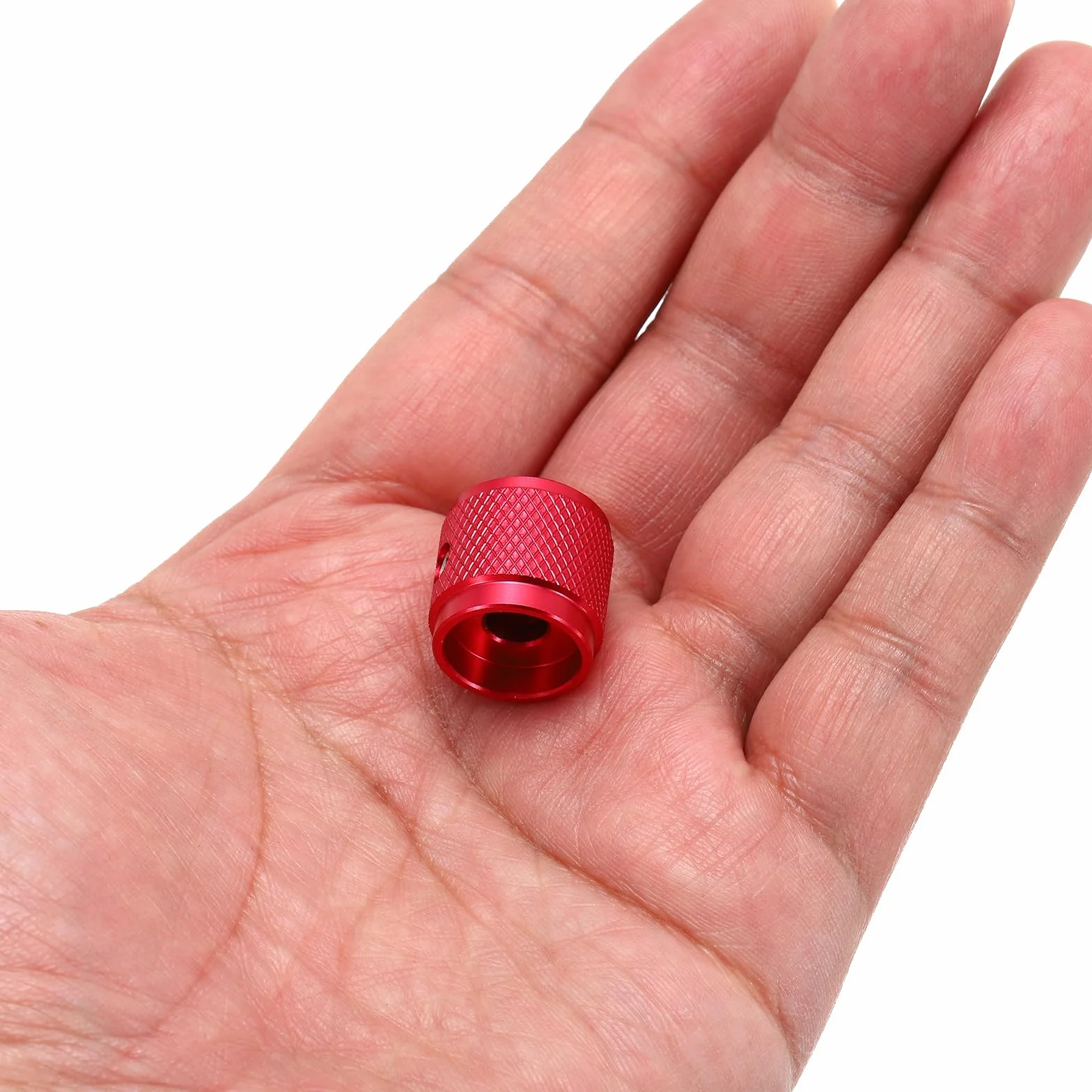 QUARKZMAN 2 sztuki aluminiowych pokrętła potencjometru, 1/4" (6 mm) uniwersalny regulator głośności przyciski ze wskaźnikiem strzałek do gitary, 5/8" czerwone