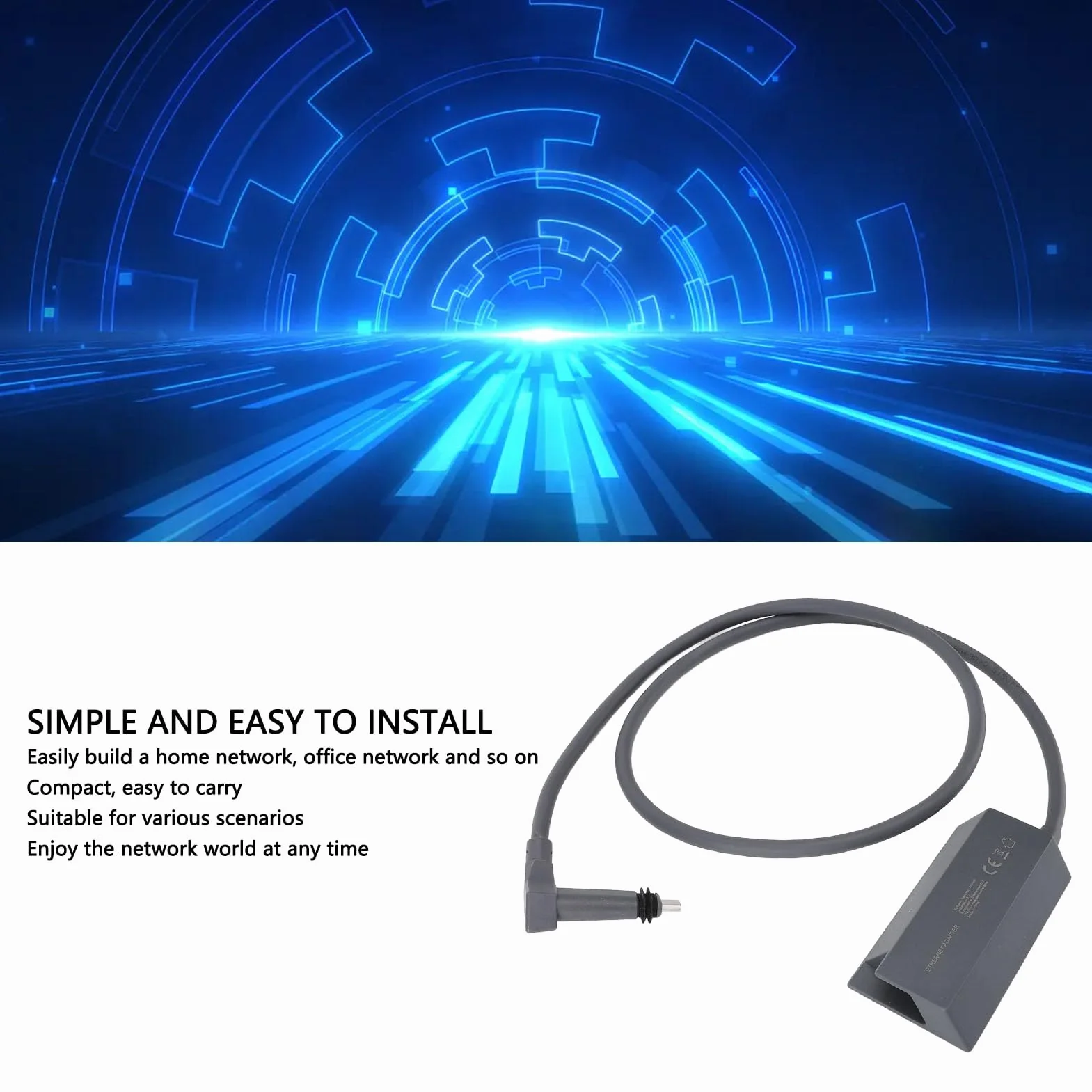 Adapter Ethernet dla Standard Actuated Gen 2, Przewodowa sieć Zewnętrzna, Adapter Ethernet dla V2 Gen2, Internet Satelitarny V2