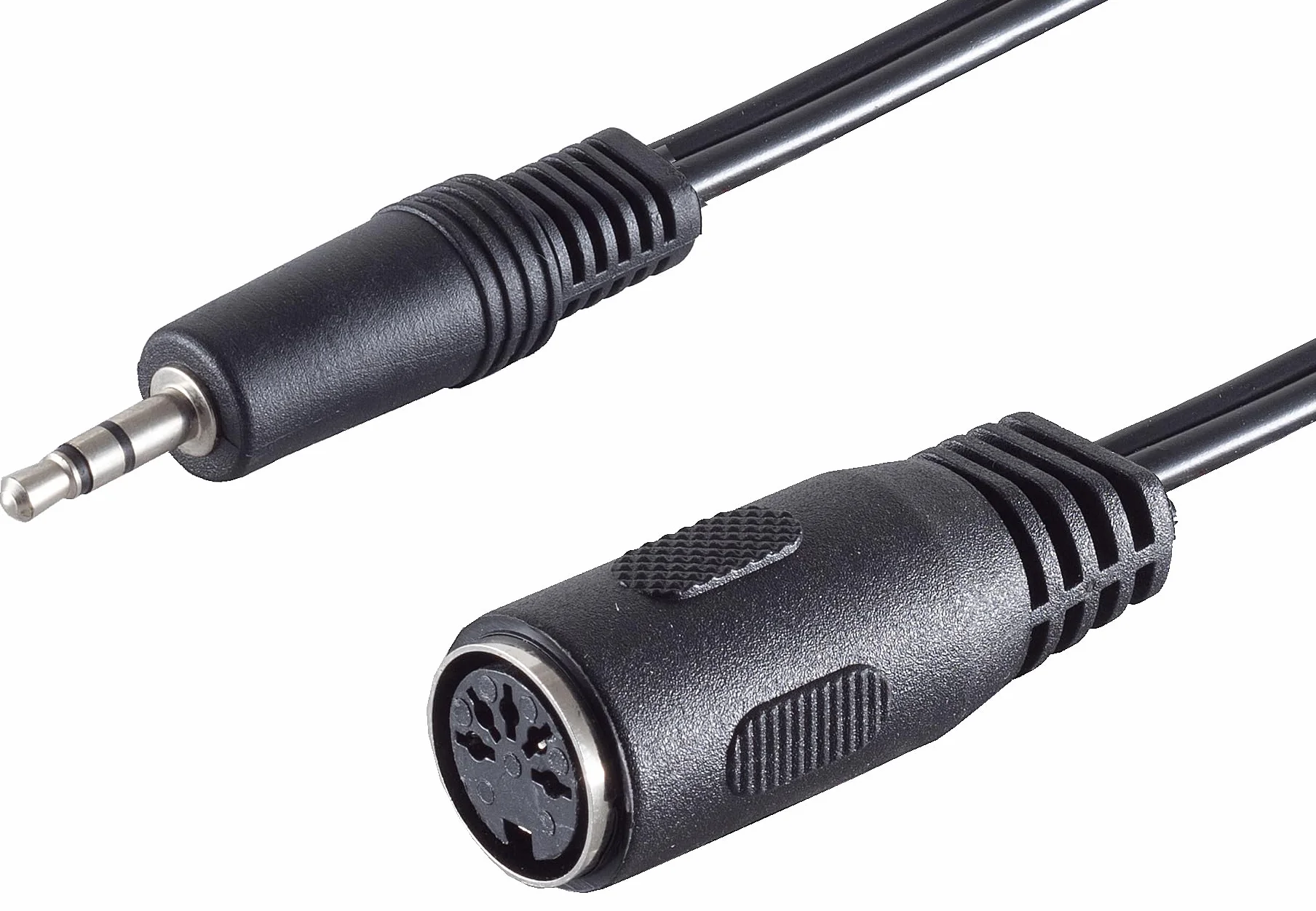 1aTTack.de 1 x 0,2 m wtyczka jack 3,5 mm stereo na 5-biegunowe gniazdo kostkowe DIN wysokiej jakości kabel przejściowy audio zalewana wtyczka niklowane styki idealne do instrumentów muzycznych HiFi