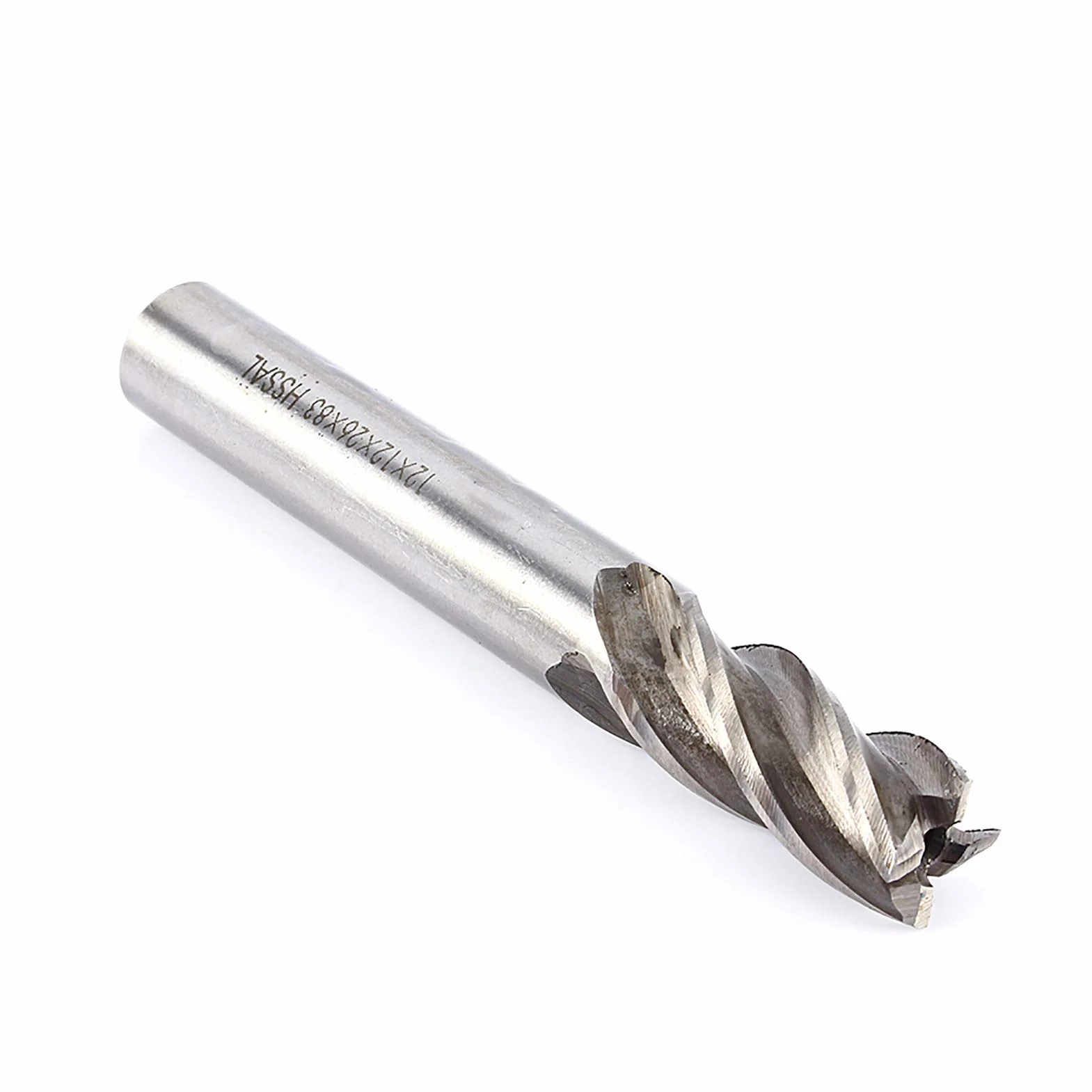 Yosoo Health Gear Frez trzpieniowy HSS 12 mm z 4 ostrzami, wiertło z chwytem prostym do frezowania metalu, narzędzie do szybkiego cięcia CNC, frezarki, wiertarki
