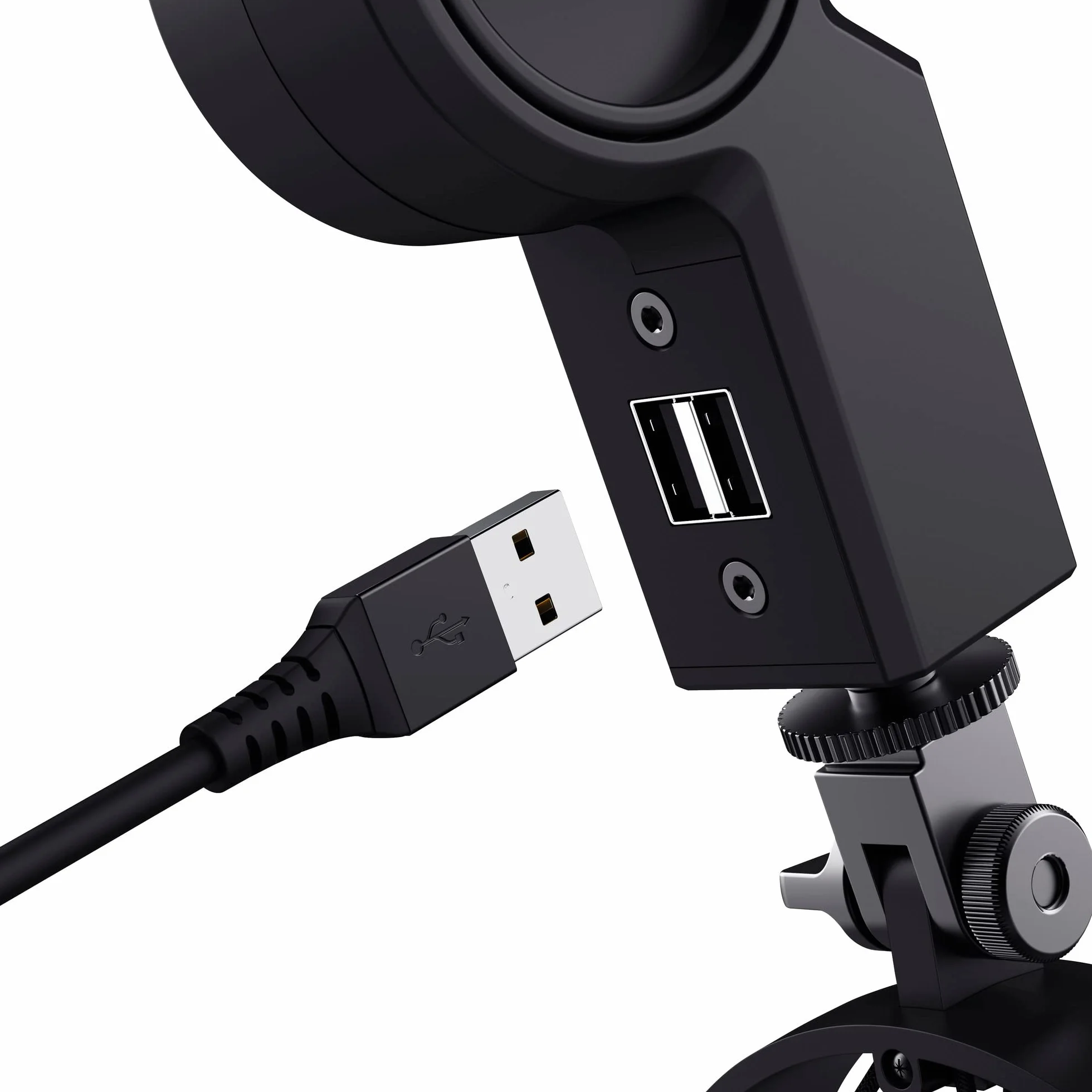 Trust Gaming GXT 255+ Onyx Mikrofon Streamingowy Studyjny z Ramieniem, Pop Filter i Kosz Antywibracyjny, Mikrofon Komputerowy USB z Wysięgnikiem, Podcast, ASMR, Nagrywanie Muzyki, Stream, Gry