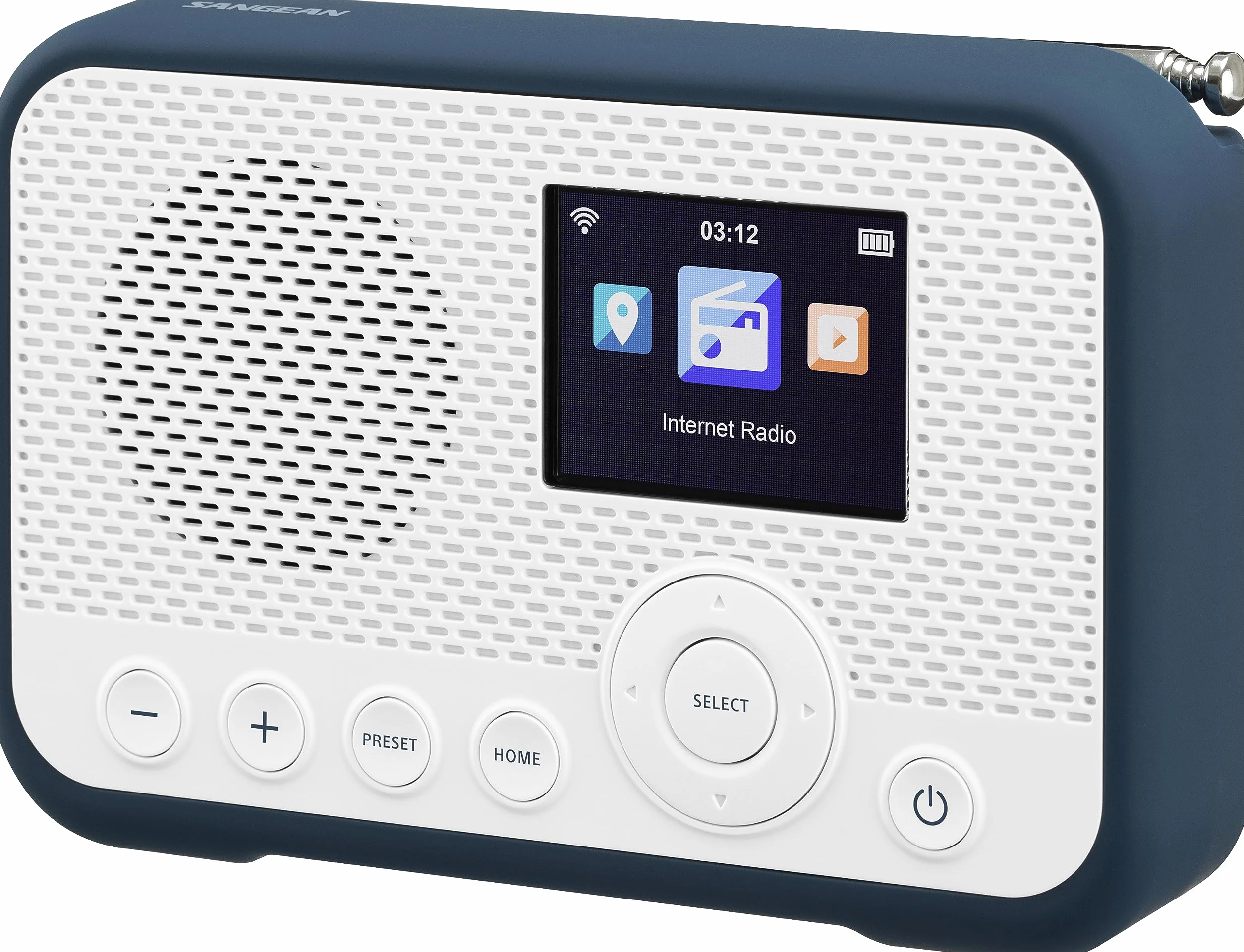 Sangean WFR-39 Internet Taschenradio internetowe, DAB, UKW Internet Tradio, UKW, WiFi Spotify, Weckfunkti