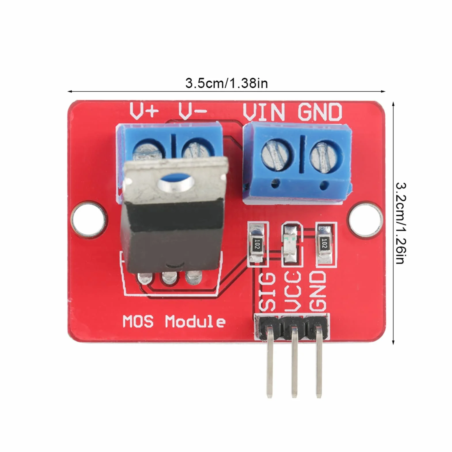 5 szt. modułów sterownika MOSFET 3,3 V/5 V, wyjście PWM, wyjście płyt napędowych 0-24 V