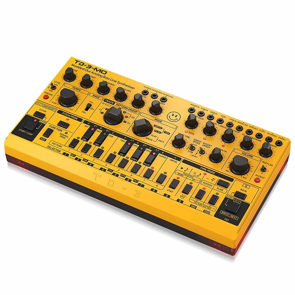 Behringer TD-3-MO-AM Desktop Synthesizer – “Modded Out” Analog Bass Line Synthesizer (Amber Color) – for Synthesizer Musicians