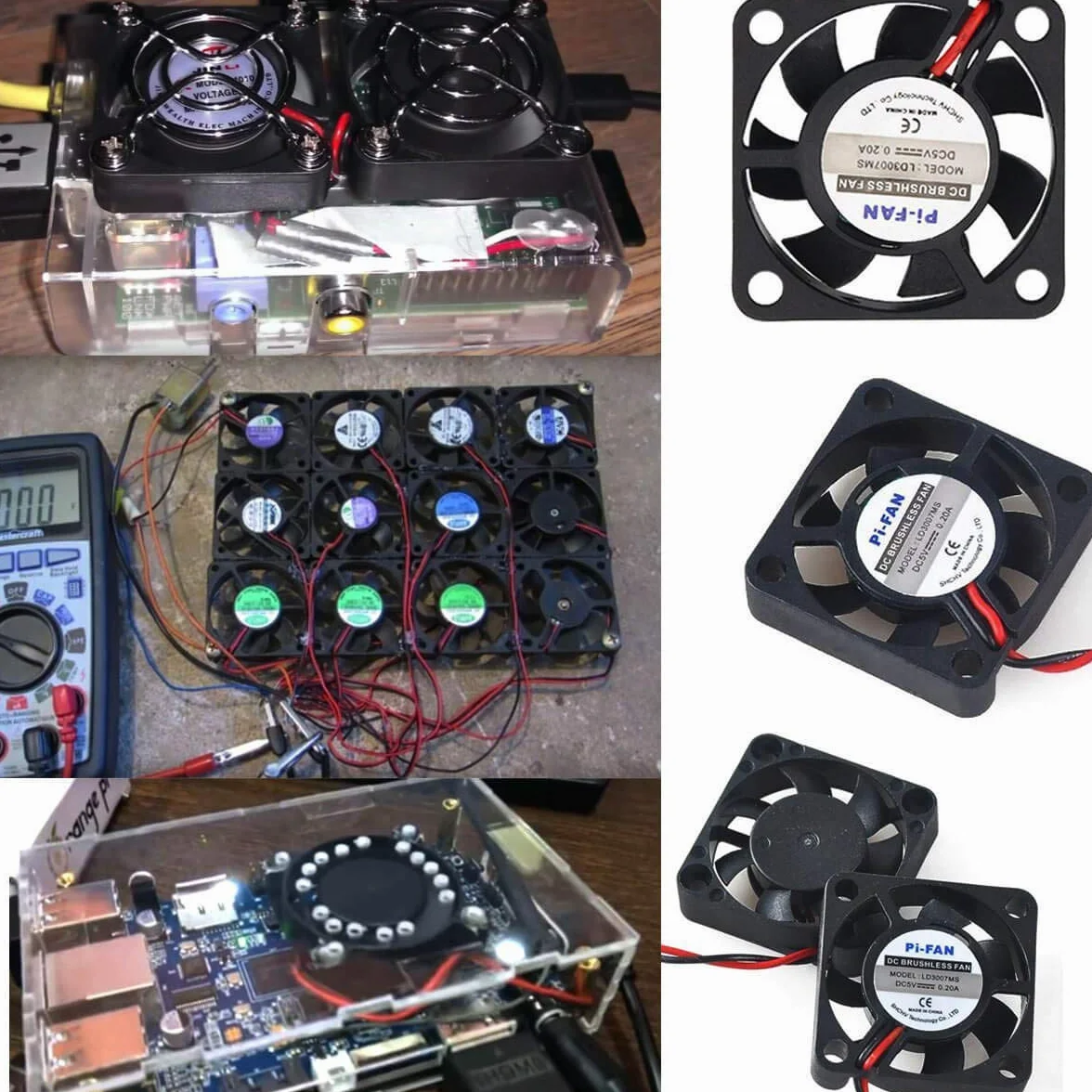 MakerHawk Raspberry Pi DC bezszczotkowy wentylator radiator 3,3 V 5 V do Raspberry Pi 2B / 3B + / 4B i Pi Zero/Zero W lub innego projektu robota