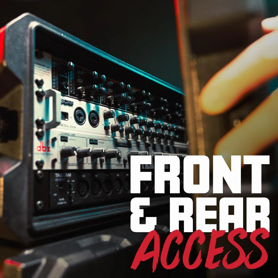 Gator Etui Pro Series formowane rotacyjnie 4U Rack Case ze standardową głębokością 48.3 cm; Made in USA (G-PRO-4U-19), czarne