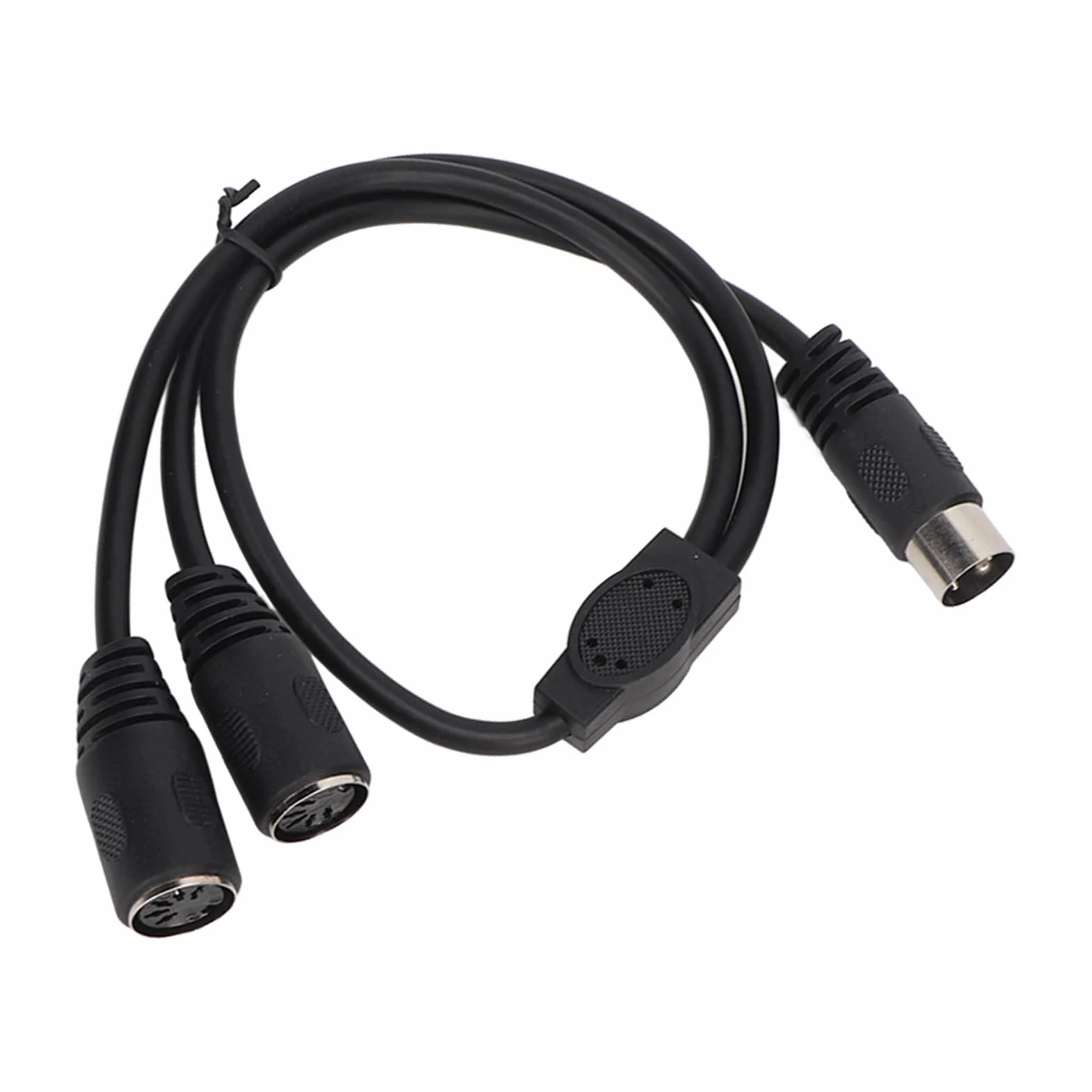 DIN 5 Pin Splitter Y Adapter Kabel MIDI, MIDI 5 Pin Męski na 2 DIN 5 Pin żeński Przedłużacz Kabla Audio, 1.6ft