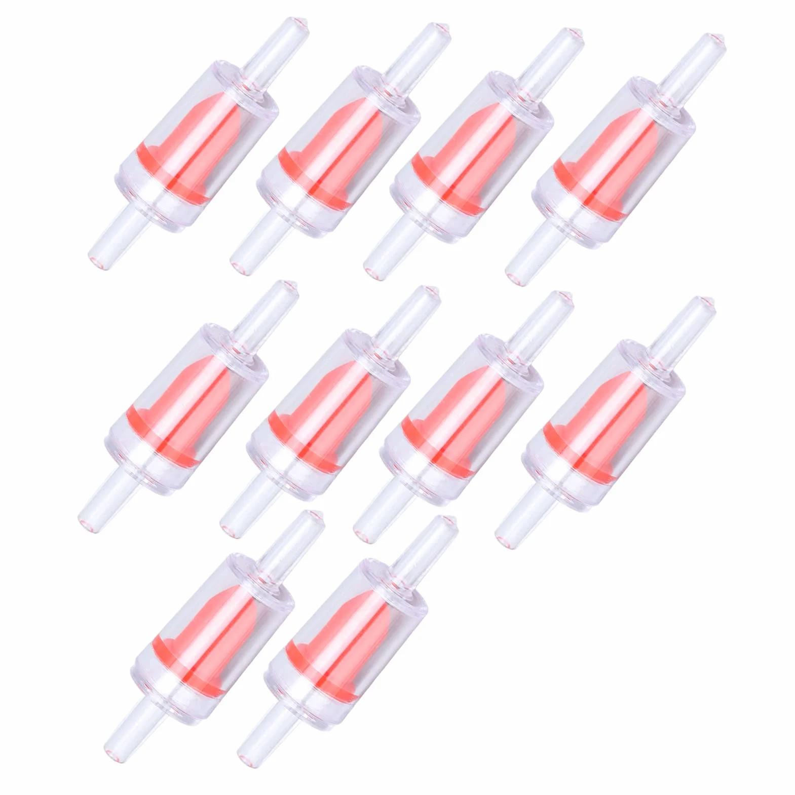 10 szt. Zawór zwrotny 4 mm PP pompa powietrza do akwarium, 1-drożny zawór zwrotny zatrzymujący wodę do akwarium zawór zwrotny, jednokierunkowy zawór zwrotny, zawór zwrotny, ryby, zawór zwrotny, do