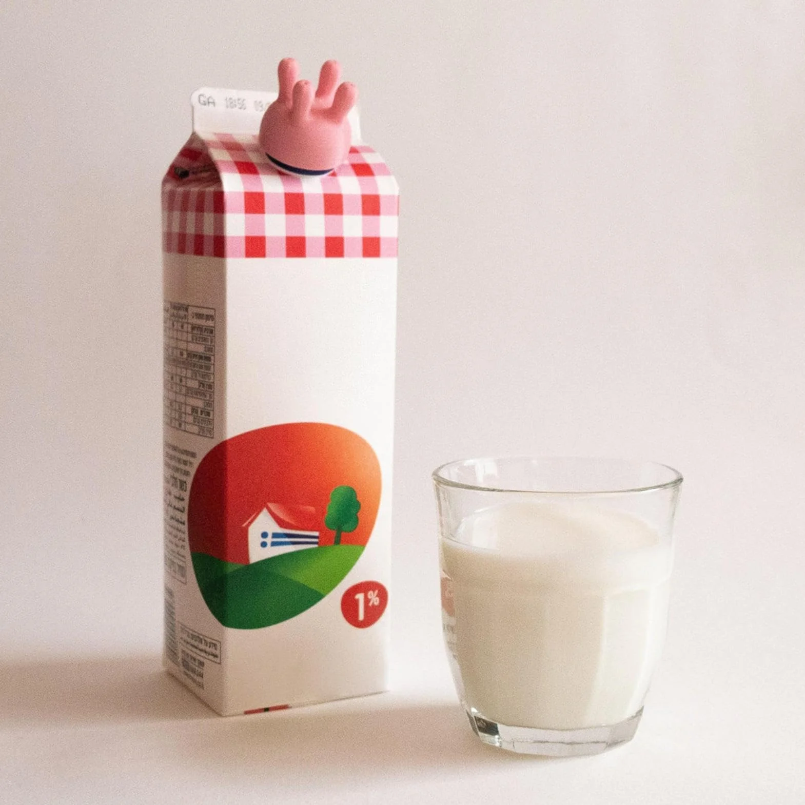 Cow Udder Milk Cap, opakowanie na mleko krowy, zabawne zamknięcie na butelkę z mlekiem, zawijarka do mleka w pudełku, maszyna do dojenia, pokrywka kartonowa na mleko, lejek, 1 sztuka