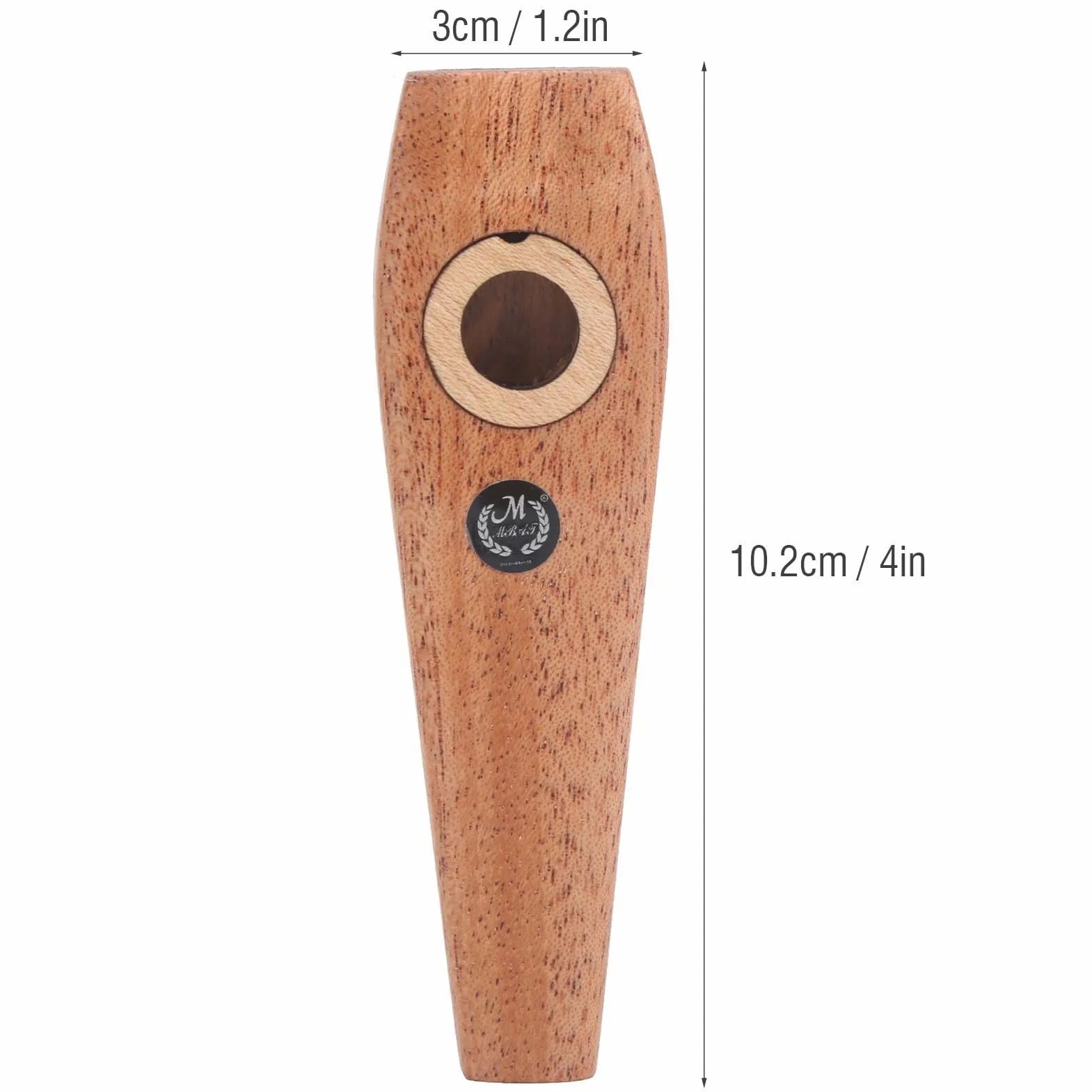 Drewniane Kazoo z 2 Fletami Membranowymi Instrument Muzyczny dla Początkujących