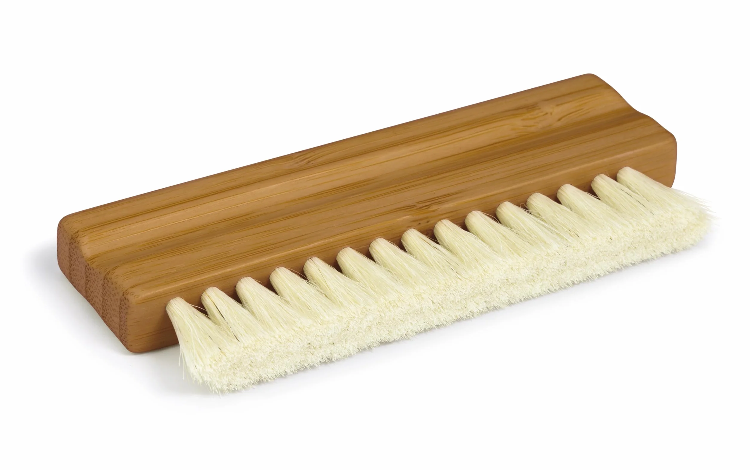Dynavox Szczotka do płyt gramofonowych ZB110, winylowa szczotka do czyszczenia z koziego włosia do delikatnego czyszczenia, trwały uchwyt bambusowy, brązowa
