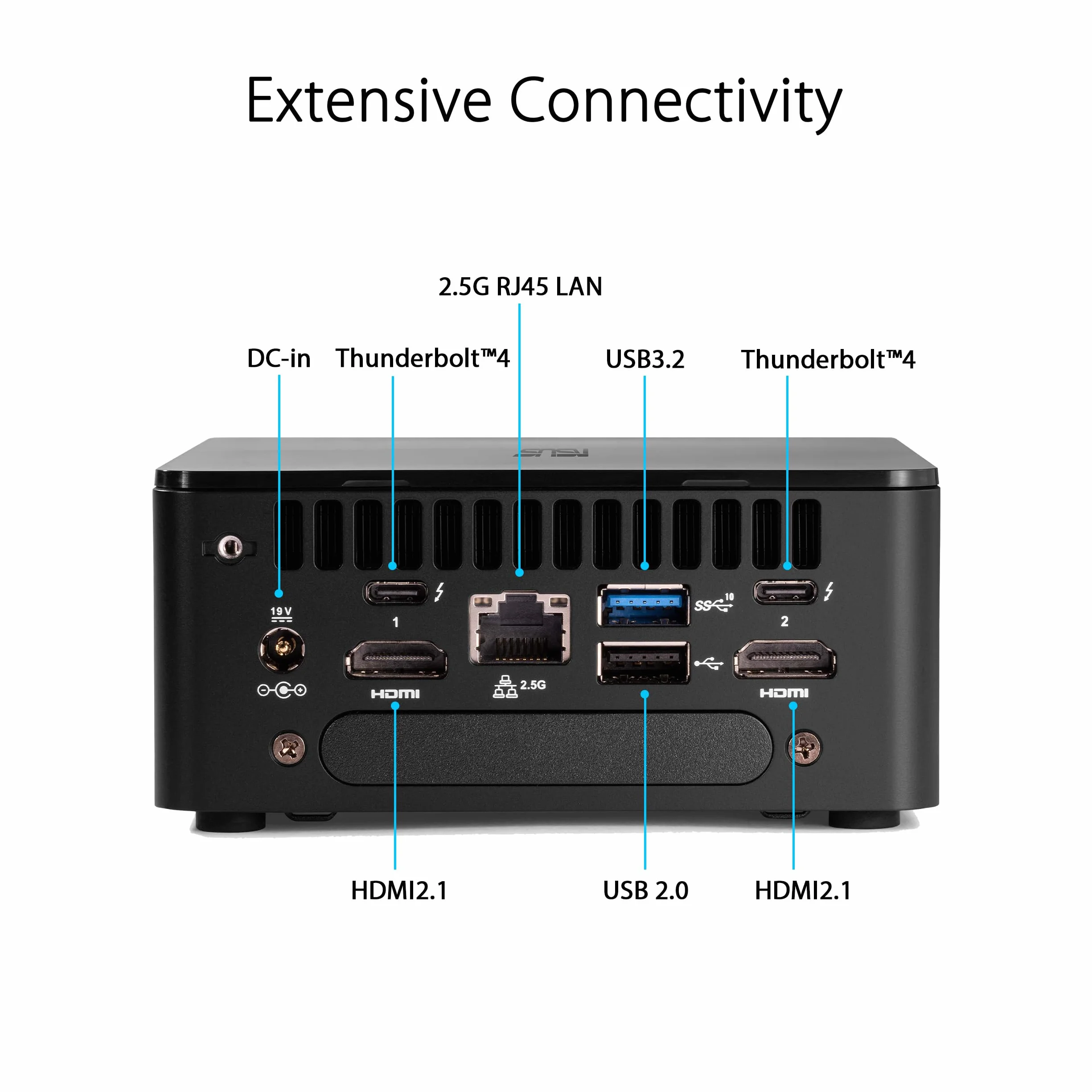ASUS NUC 12 Pro komputer stacjonarny Barebone (Intel Core i5-1240P, Intel UHD Graphics, bez pamięci, bez pamięci masowej, bez systemu operacyjnego, z kablem zasilającym)