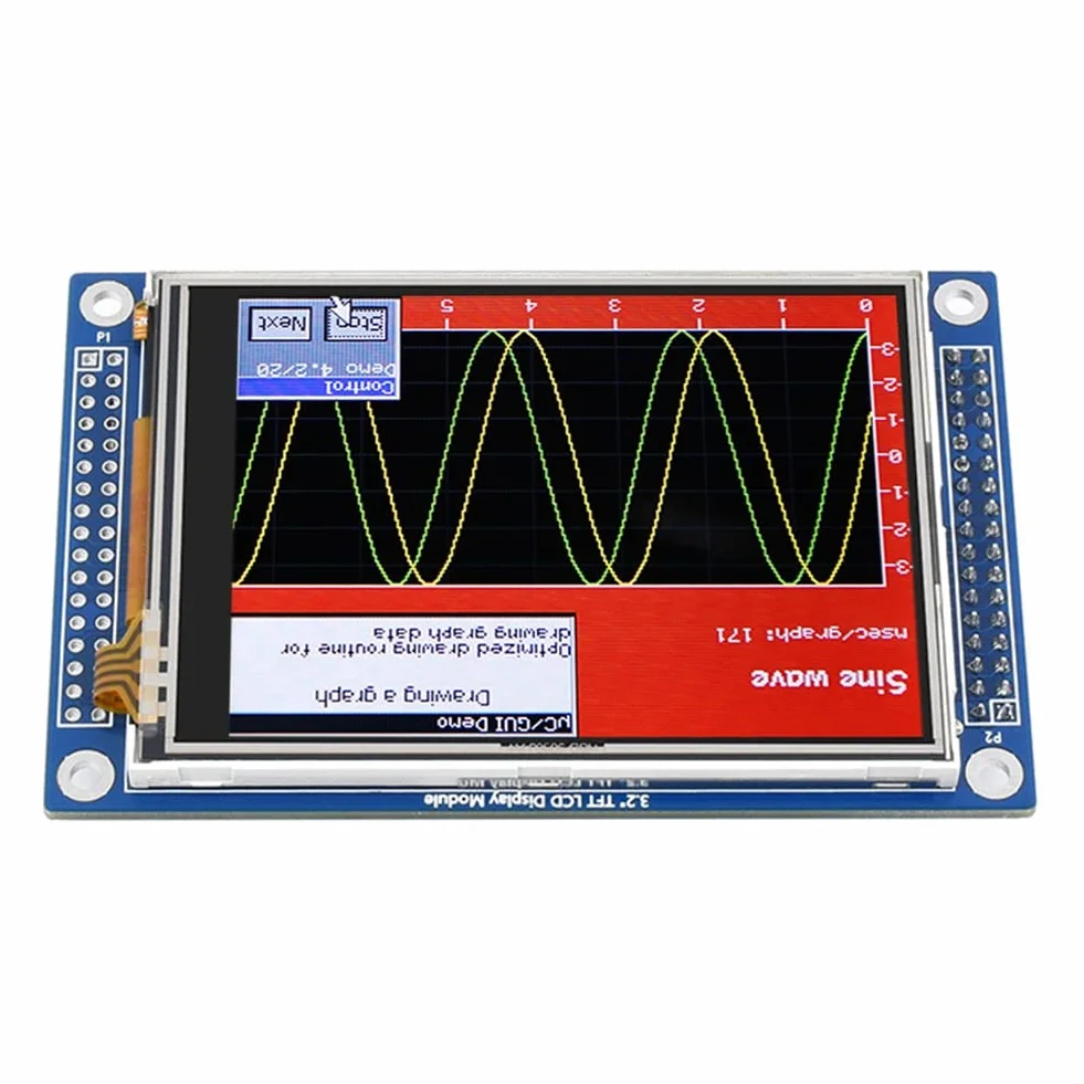 1 sztuka moduł wyświetlacza TFT-LCD moduł wyświetlacza 3,2 moduł wyświetlacza 320 x 240 pikseli ILI9341 8080 równoległy + SPI 3,3 V LCD 65K rezystor kolorów ekran dotykowy