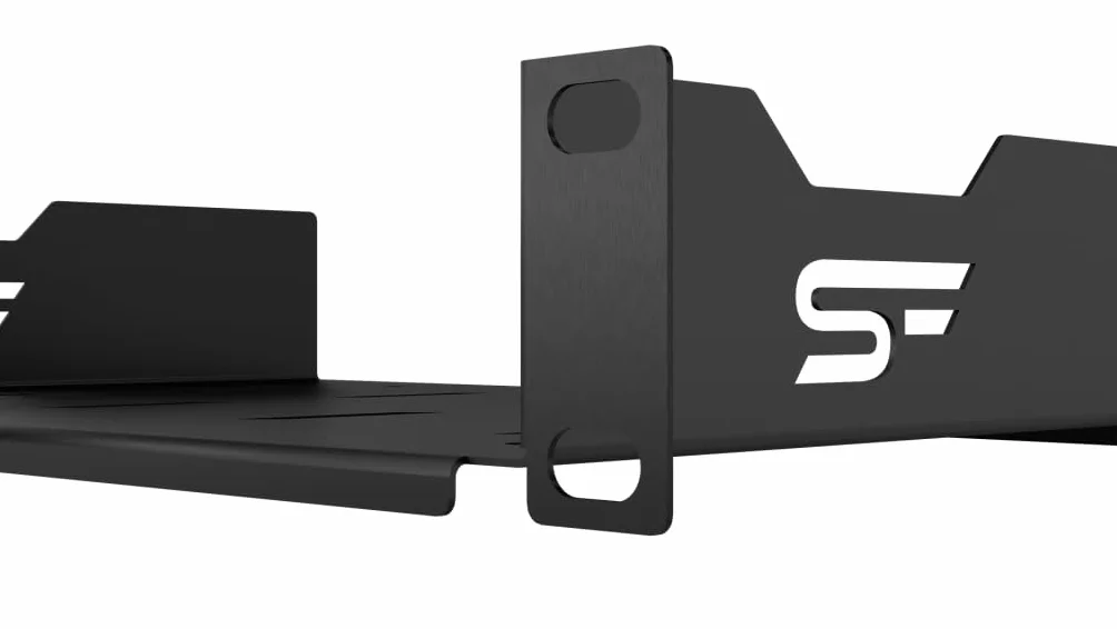 Półka Rack 10 cali 1U 150mm Metal Czarny Perforowana do Szaf Serwerowych i Sieciowych