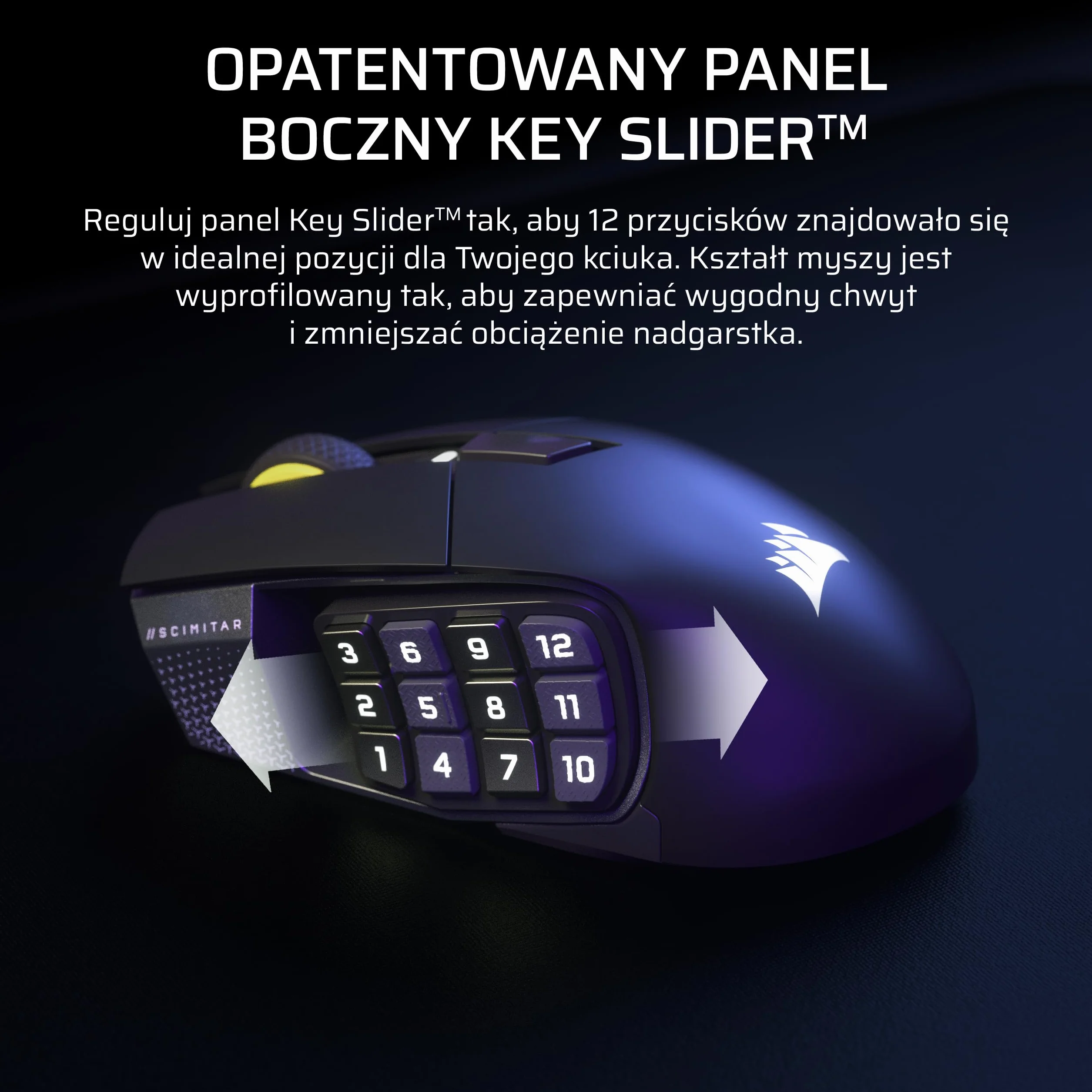 Corsair SCIMITAR ELITE WIRELESS SE MMO mysz do gier komputerowych – 33 000 DPI, 16 programowalnych przycisków, suwak klawiszy, Elgato Virtual Stream Deck, sondowanie 1000 Hz, bateria do 150 godzin | 33 000 DPI, 16 programowalnych przycisków, suwak klawisz