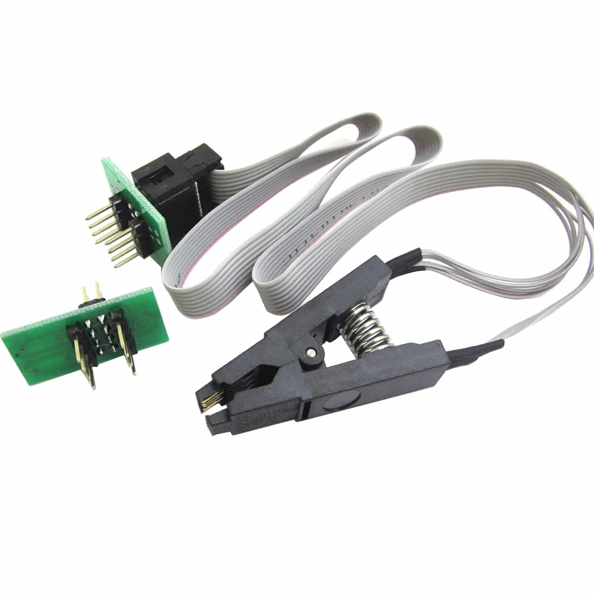 Klips testowy SOIC8 SOP8 do programowania w obwodzie EEPROM 93CXX/25CXX/24CXX + 2 adaptery