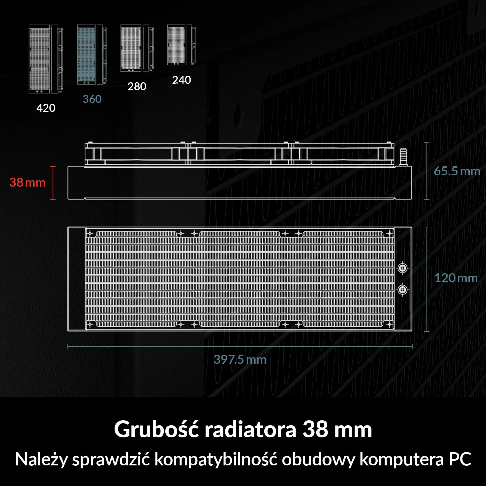 ARCTIC Liquid Freezer III 360 - A-RGB Chłodzenie wodne PC, All-in-One CPU AIO Water Cooler, kompatybilny z Intel i AMD, wydajna pompa sterowana PWM