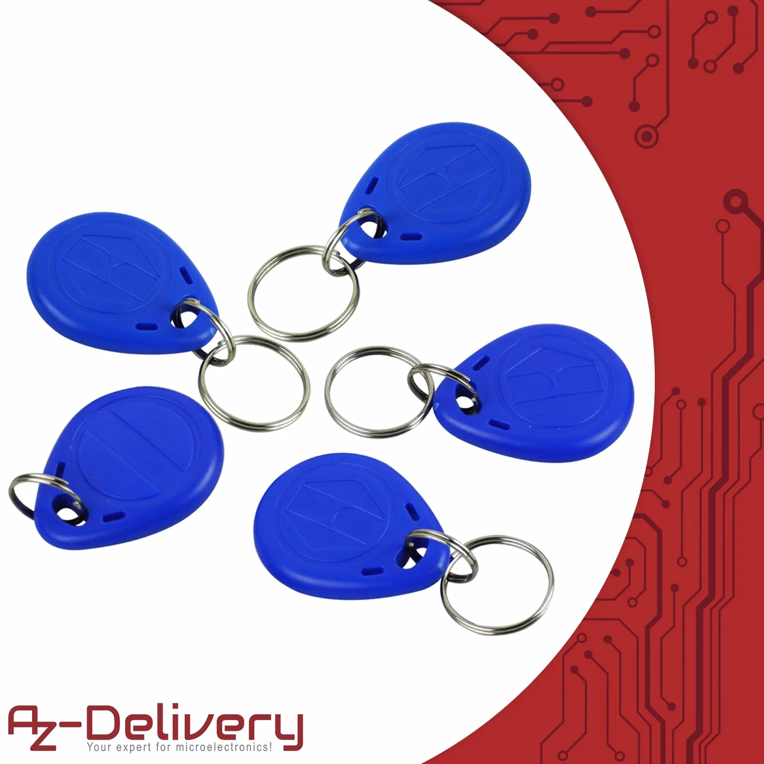 AZDelivery 20 x chipy RFID z transponderem 13,56 MHz kompatybilny z Arduino i Raspberry Pi z e-bookiem