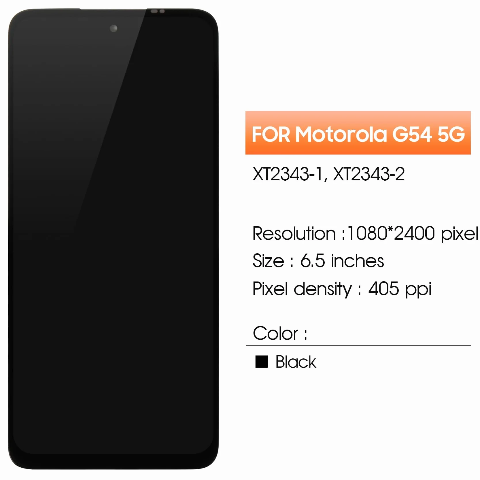 Ekran LCD do Motorola Moto G54 5G Ekran LCD XT2343 Ekran Dotykowy Digitizer Części Montażowe Zestaw