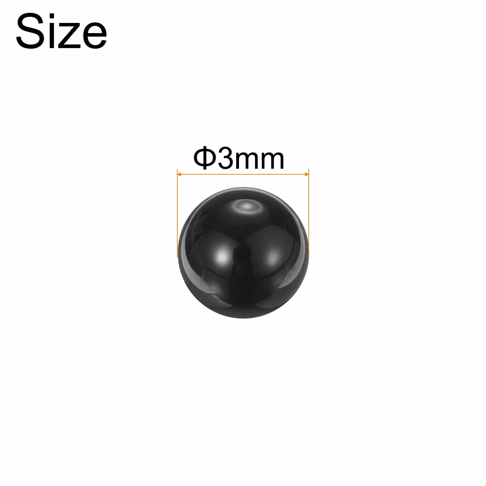 QUARKZMAN 20 sztuk 3mm ceramiczne kulki, kulki ceramiczne z azotku krzemu Si3N4 precyzyjne G5