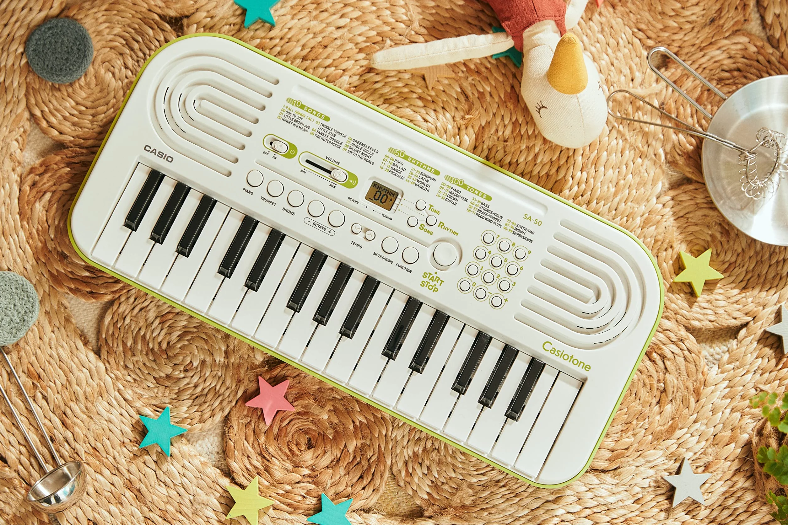 Casio Sa 50 Mini Keyboard, Biały, 32 klawisze